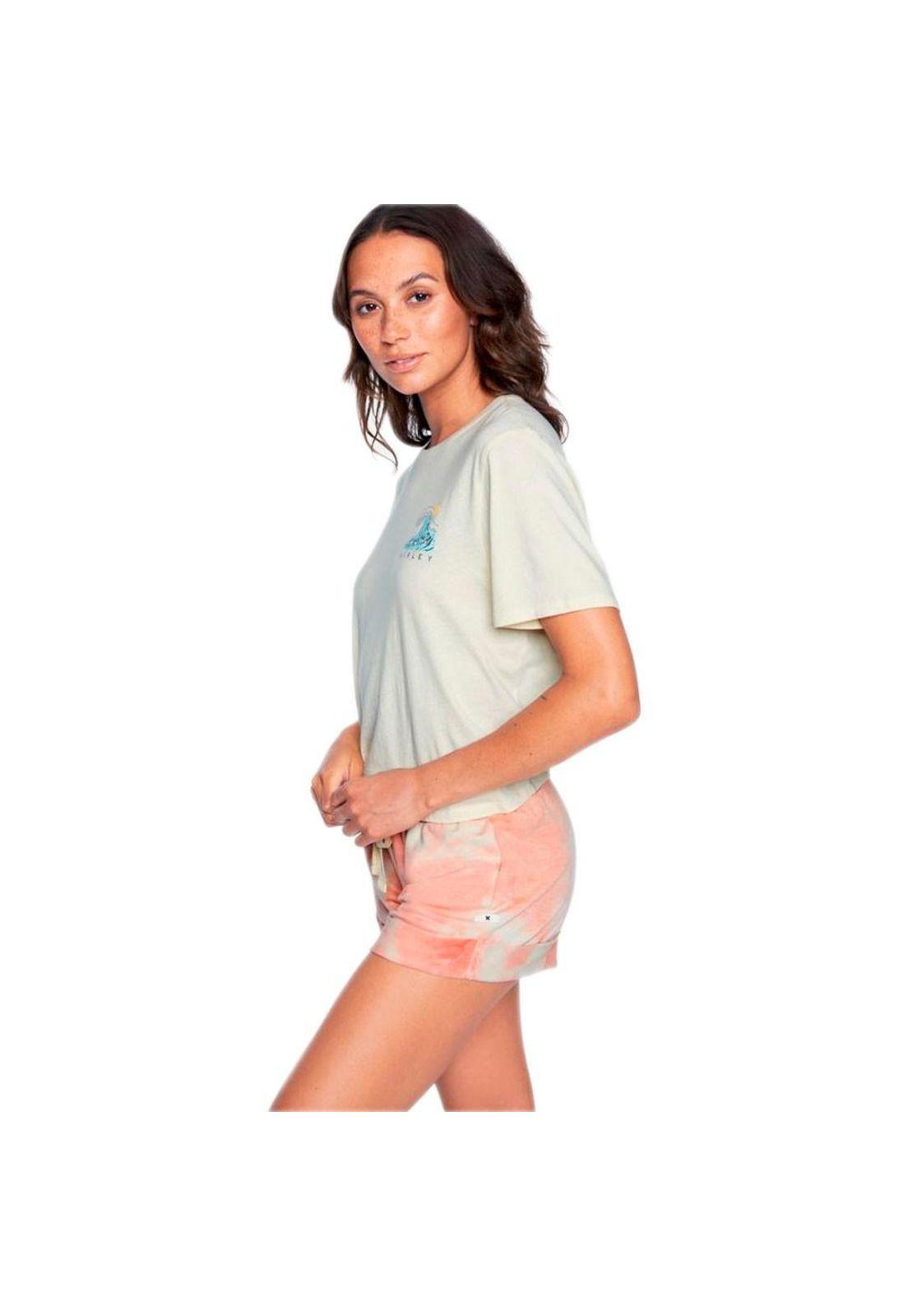 Croptop Waves for Days Washed seedpearl Hurley-2