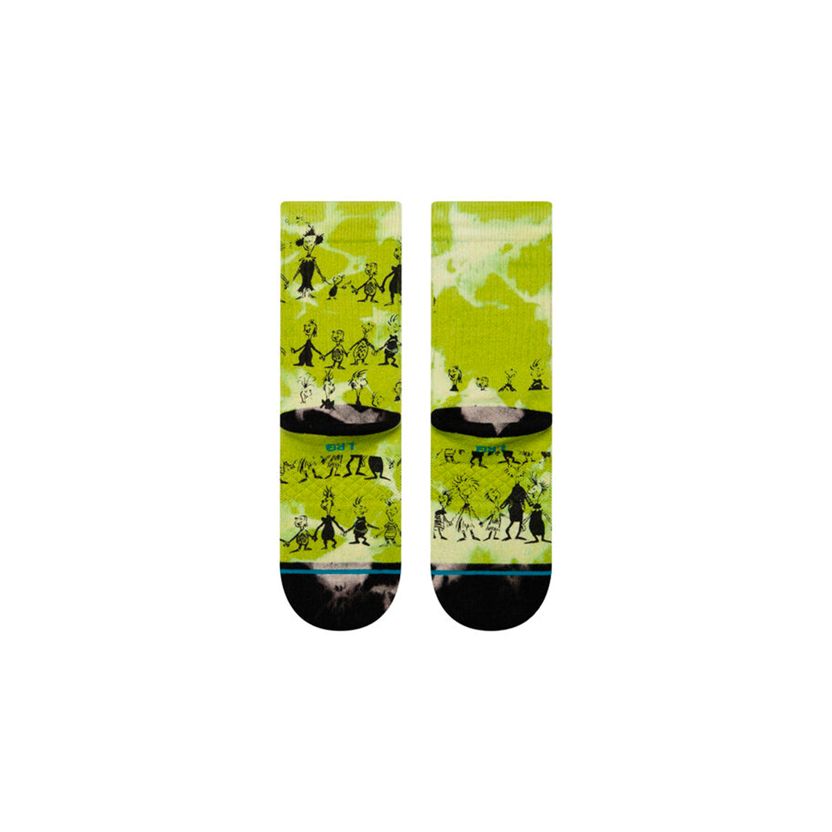 Stance Sock Kids Down In Whoville Crew Green-2