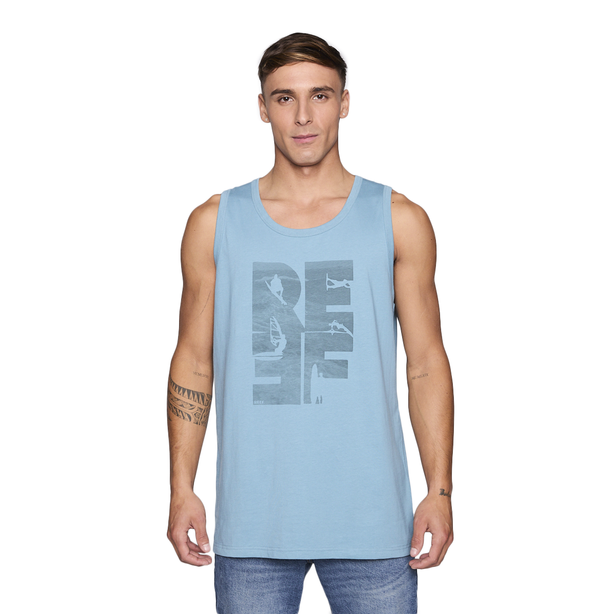 Polera Tank Reef Men Big Reef Blue-0