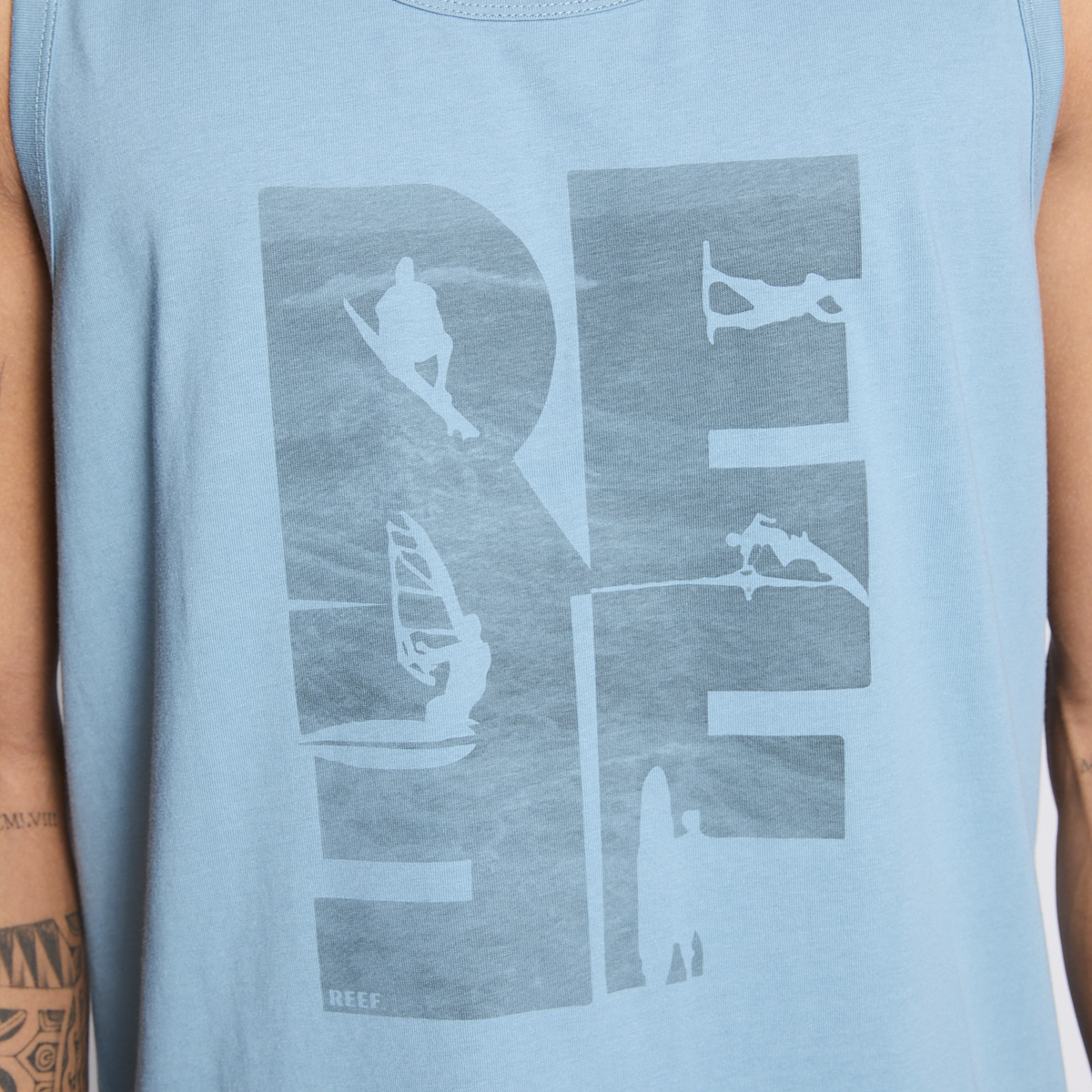 Polera Tank Reef Men Big Reef Blue-4