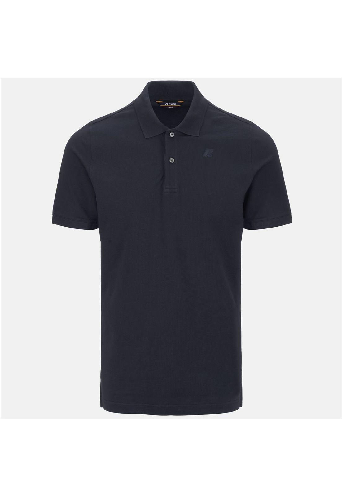 Polera K-Way Men Amedee Pique Blue Depth-4