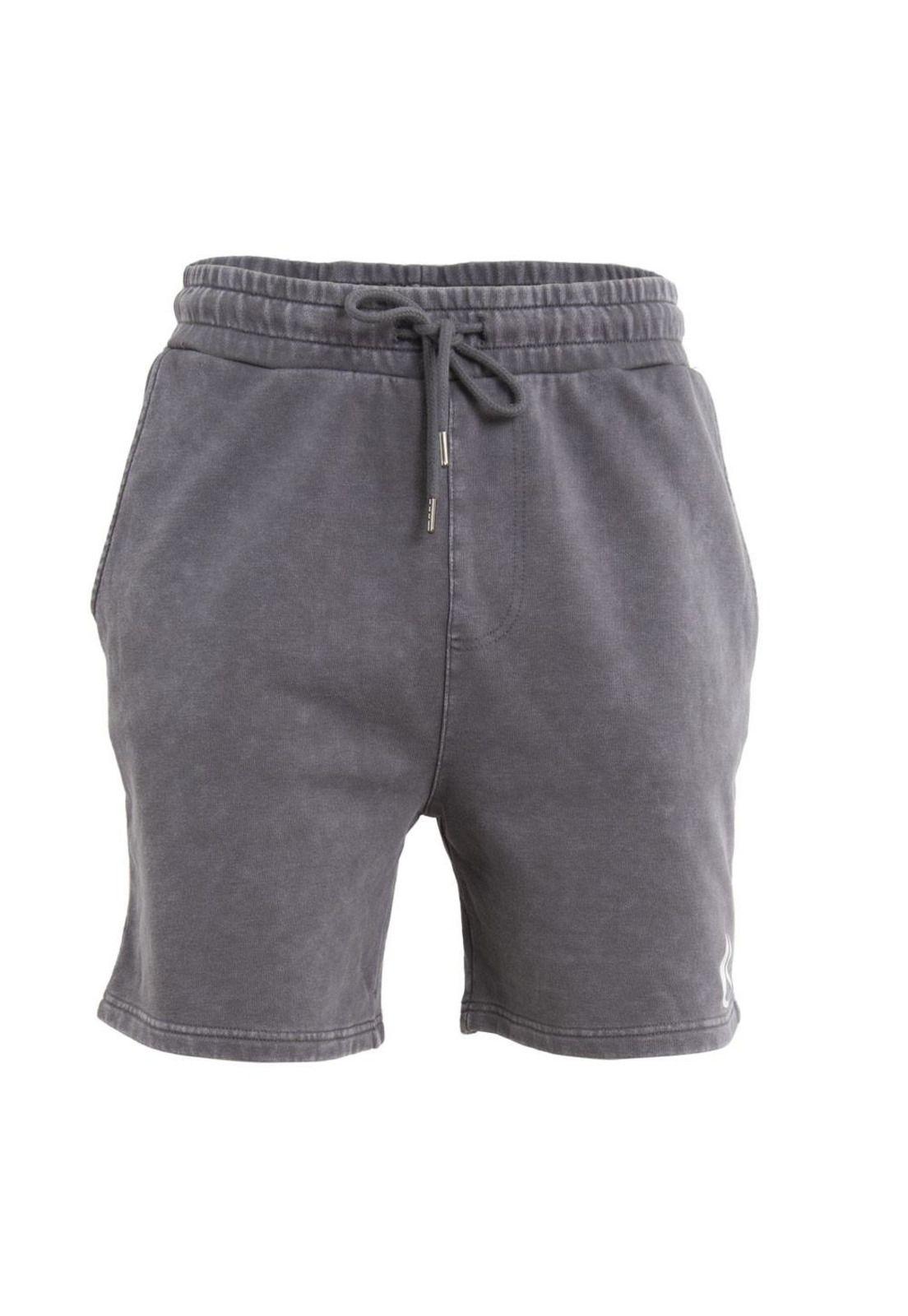 Short Men Solid Grey-0
