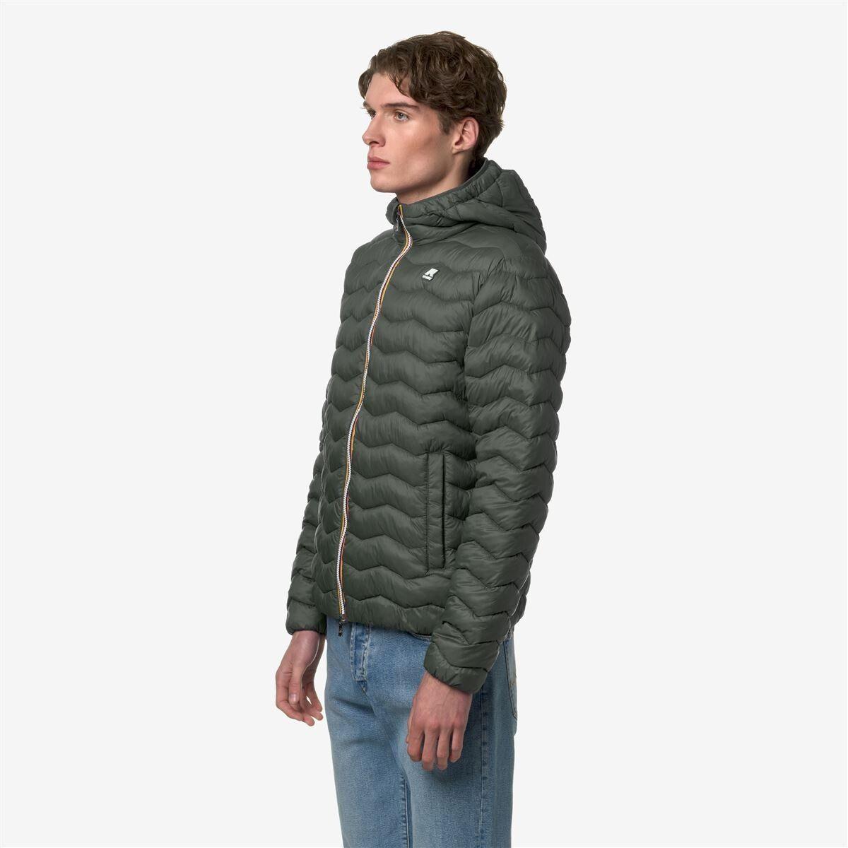 Chaqueta Men Jack Quilted Warm Green Blackish-2