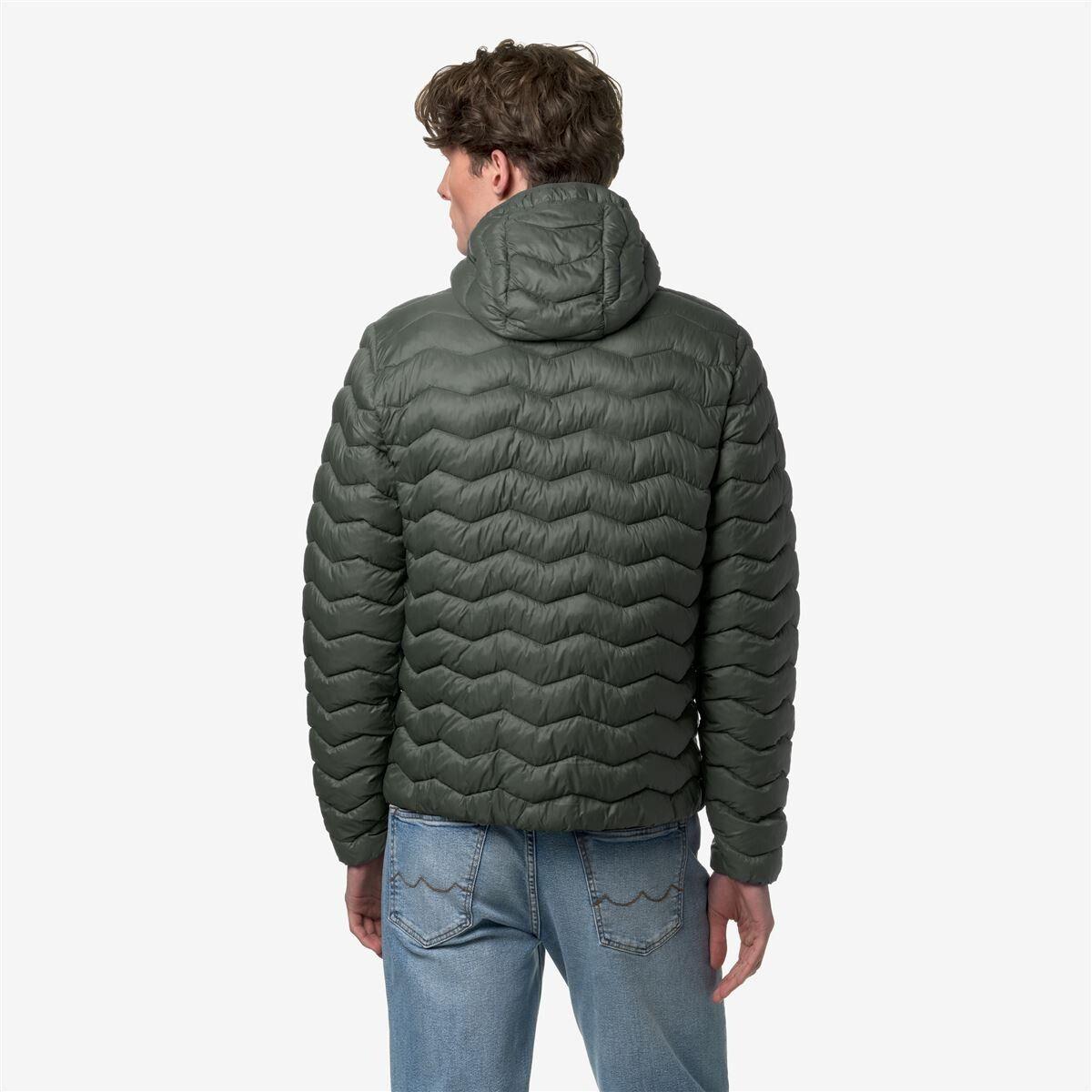 Chaqueta Men Jack Quilted Warm Green Blackish-3