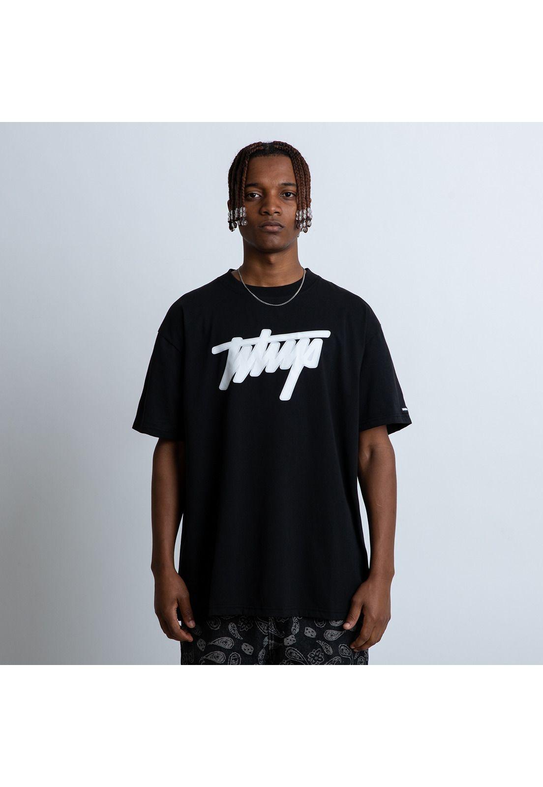 Polera V3 Logo Black White-1