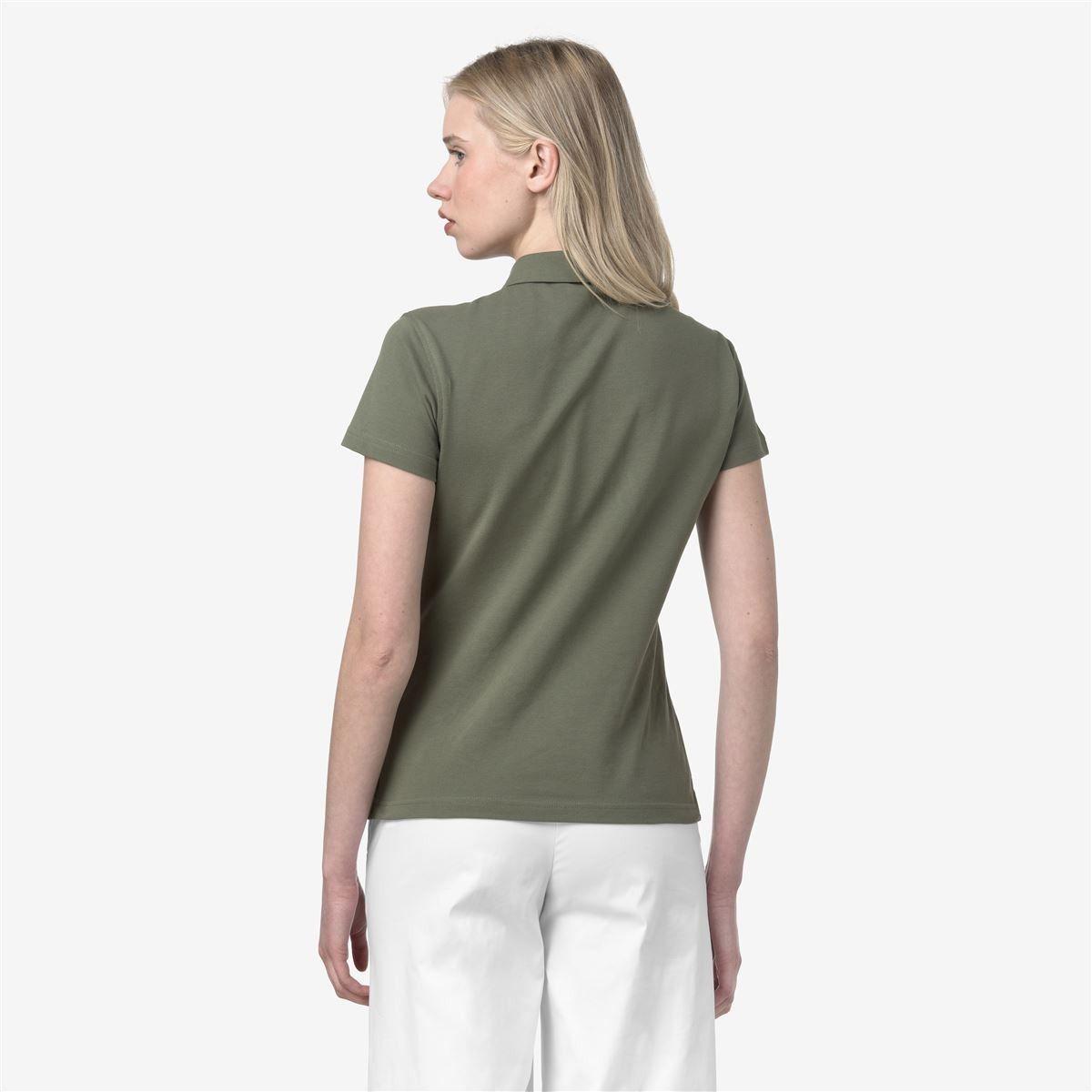 Polera K-Way Women Amedea Pique Green Lichen-3