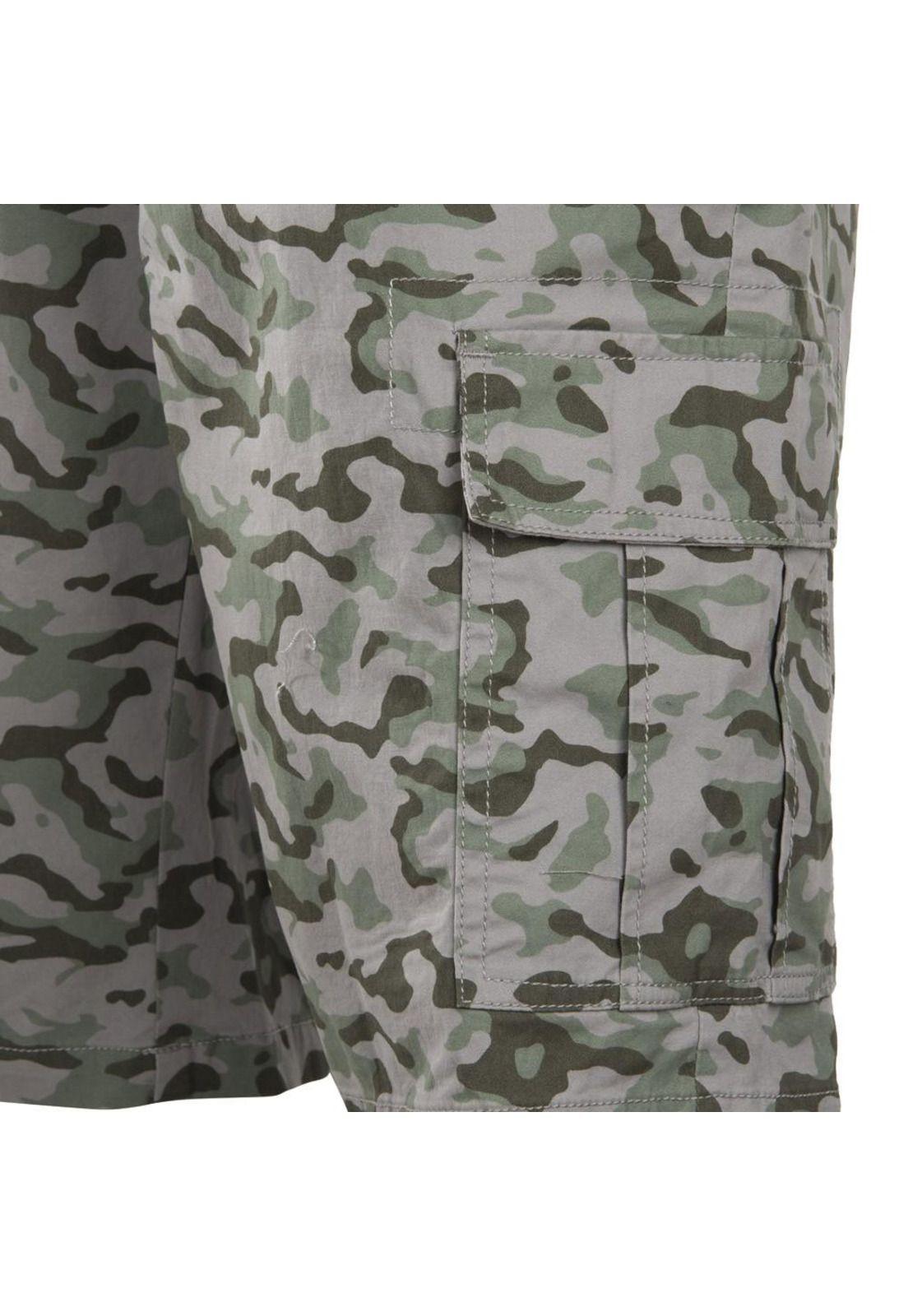Short Cargo Camo Beige Green Reef-3