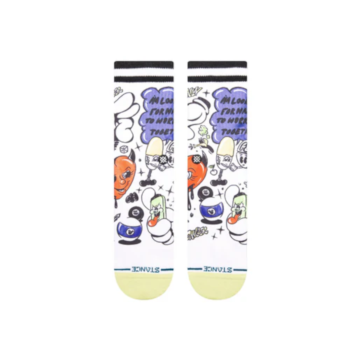 Stance Sock Daily Danger Crew White-2