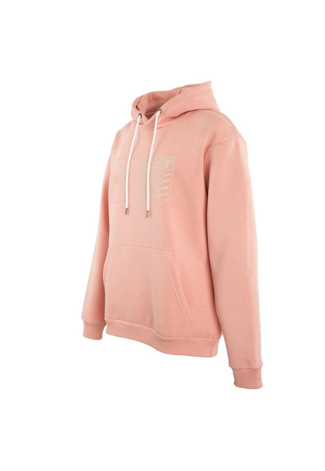 Poleron Men Hoodie Orange White-1