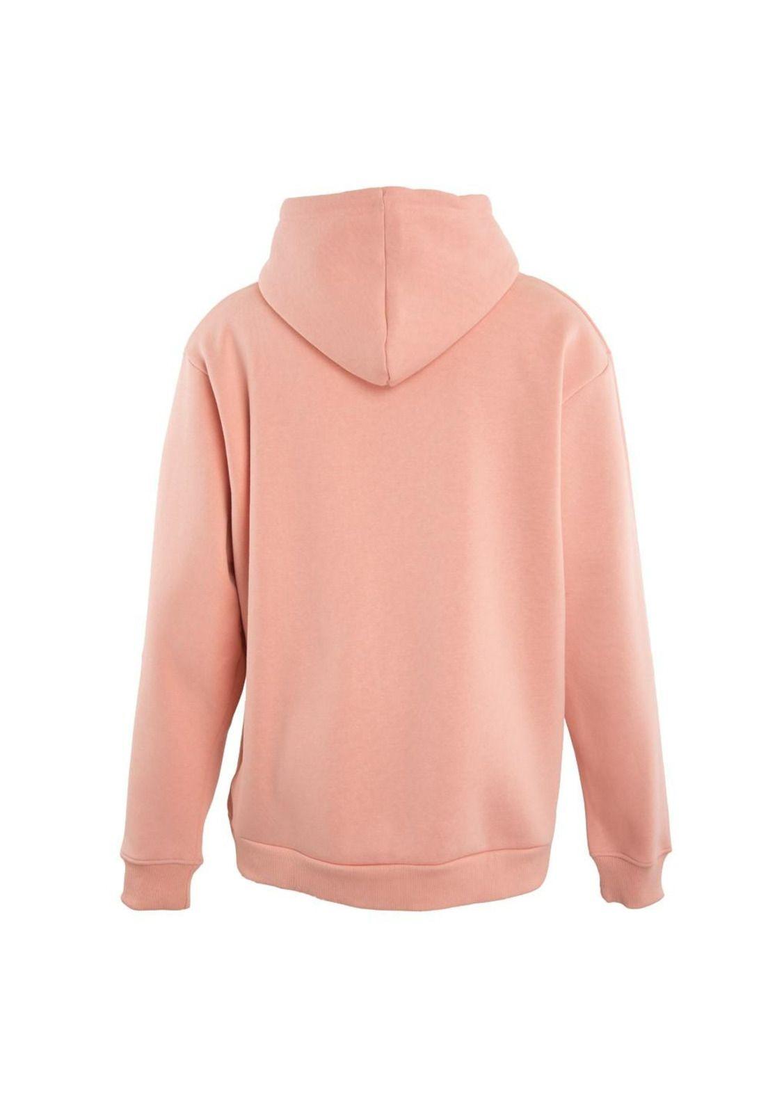 Poleron Men Hoodie Orange White-2