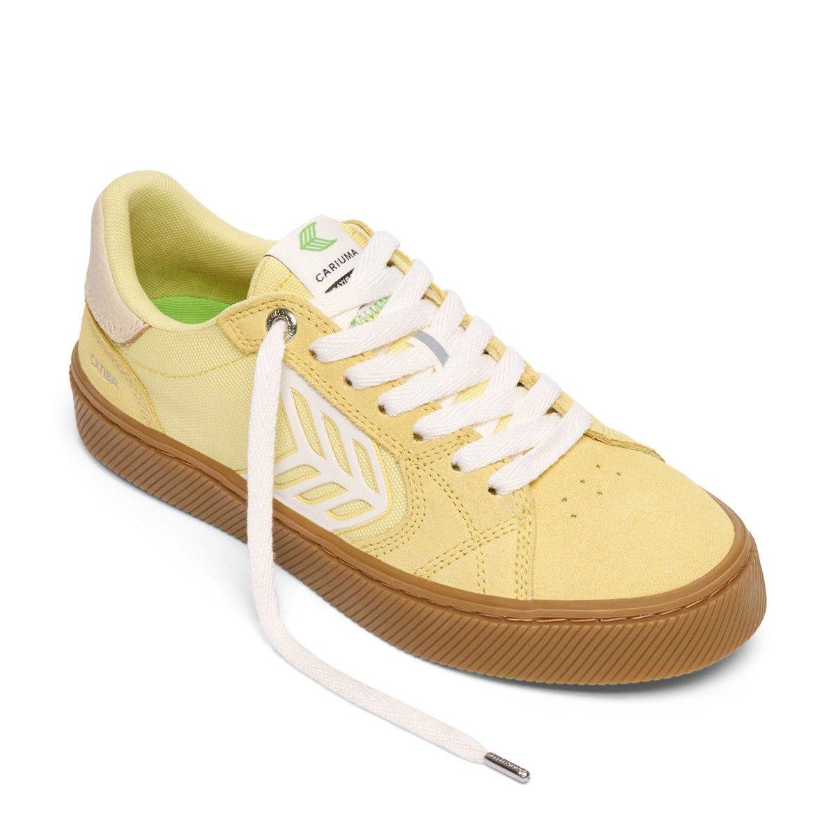 Zapatilla Cariuma Women CATIBA PRO 2.0 Suede Citrus Yellow-1
