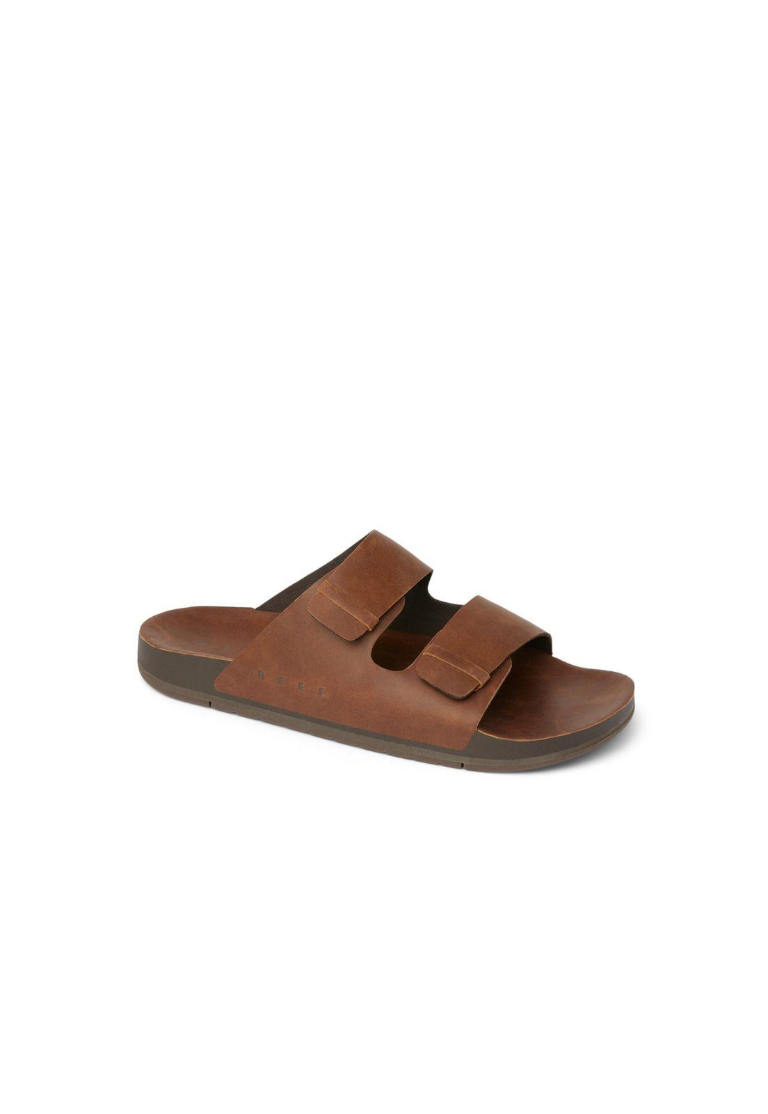 Sandalia Reef Men Ojai Two Bar Dark Brown Leather-0