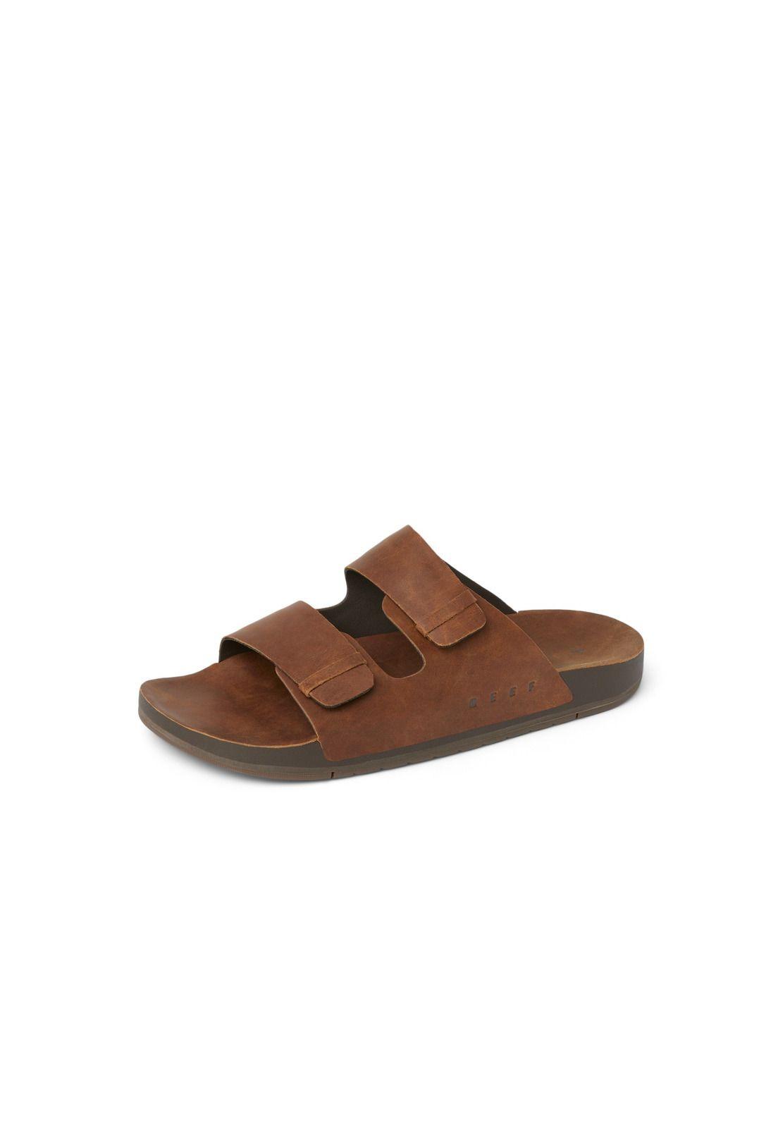 Sandalia Reef Men Ojai Two Bar Dark Brown Leather-1