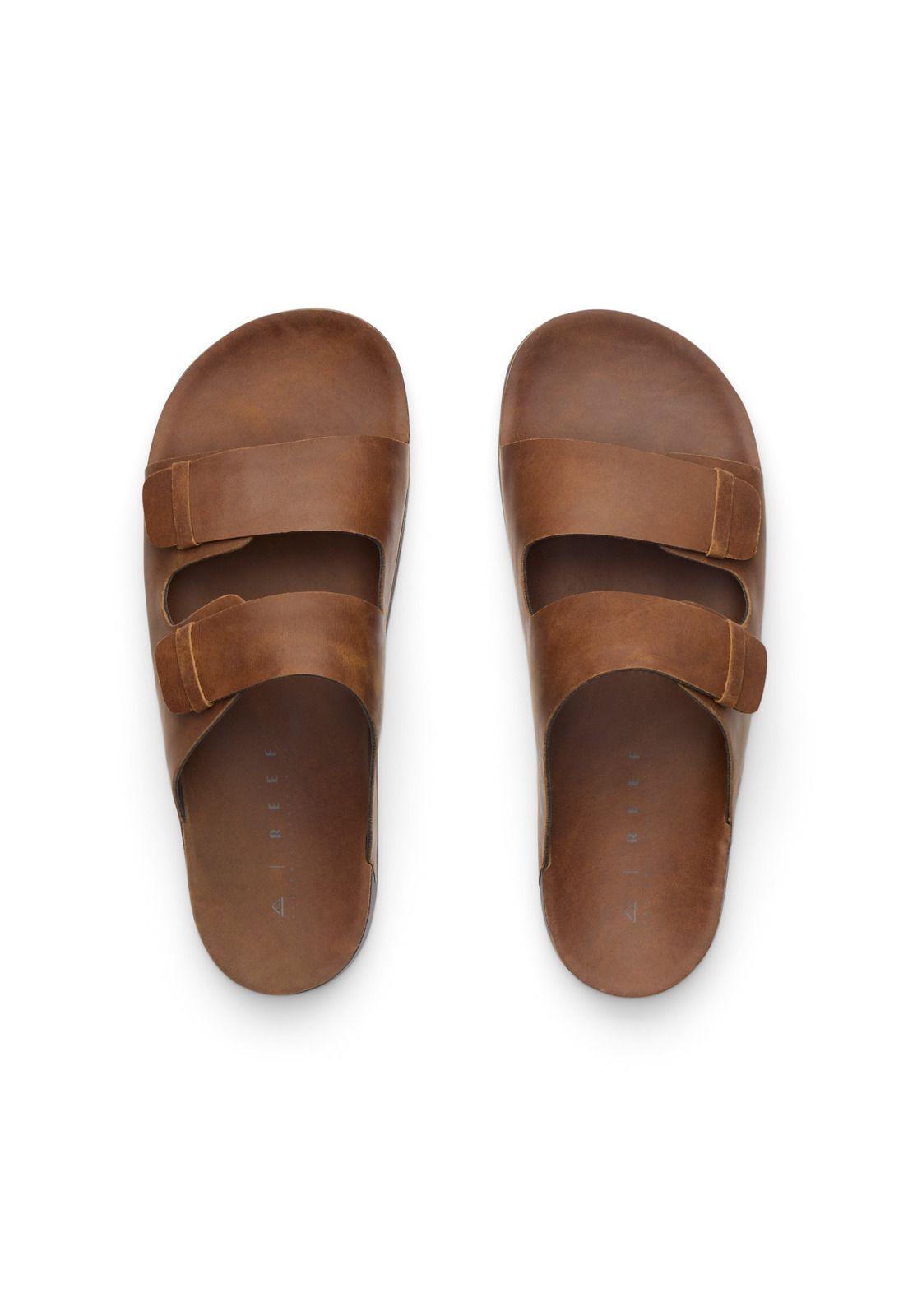 Sandalia Reef Men Ojai Two Bar Dark Brown Leather-2