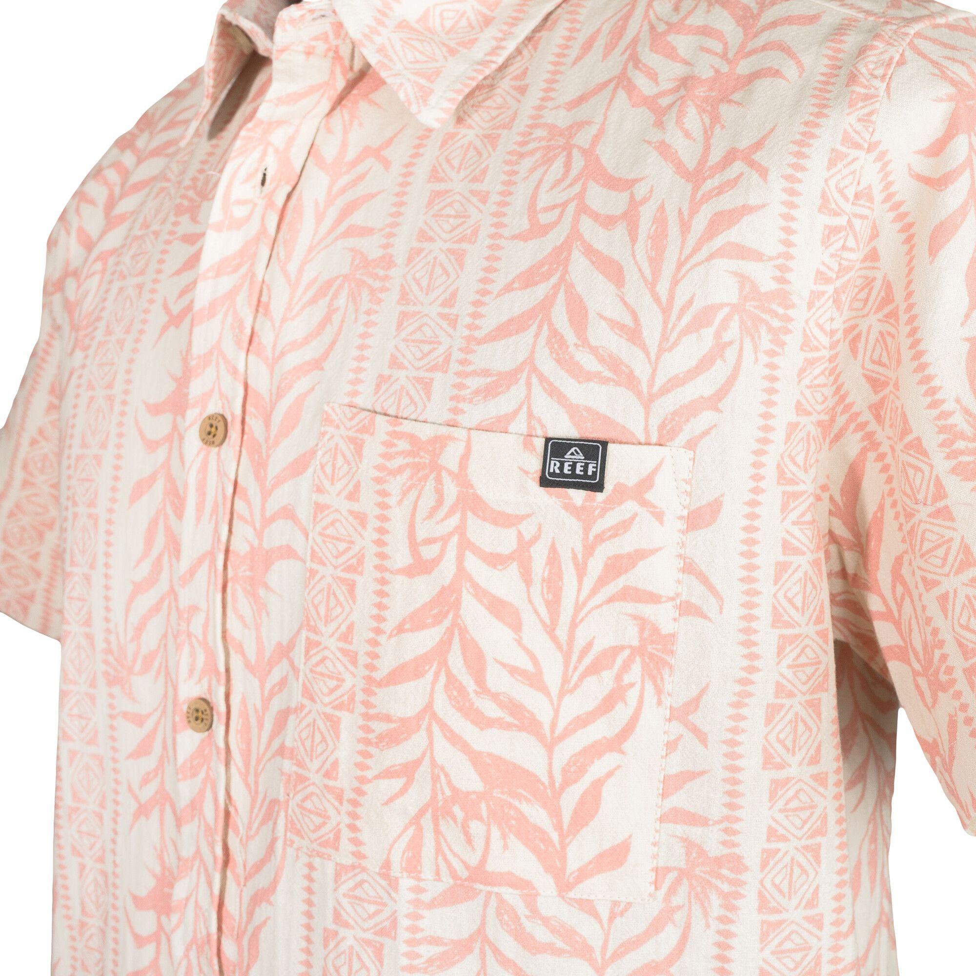 Camisas M/C Reef Hombre Naranjo Claro-2