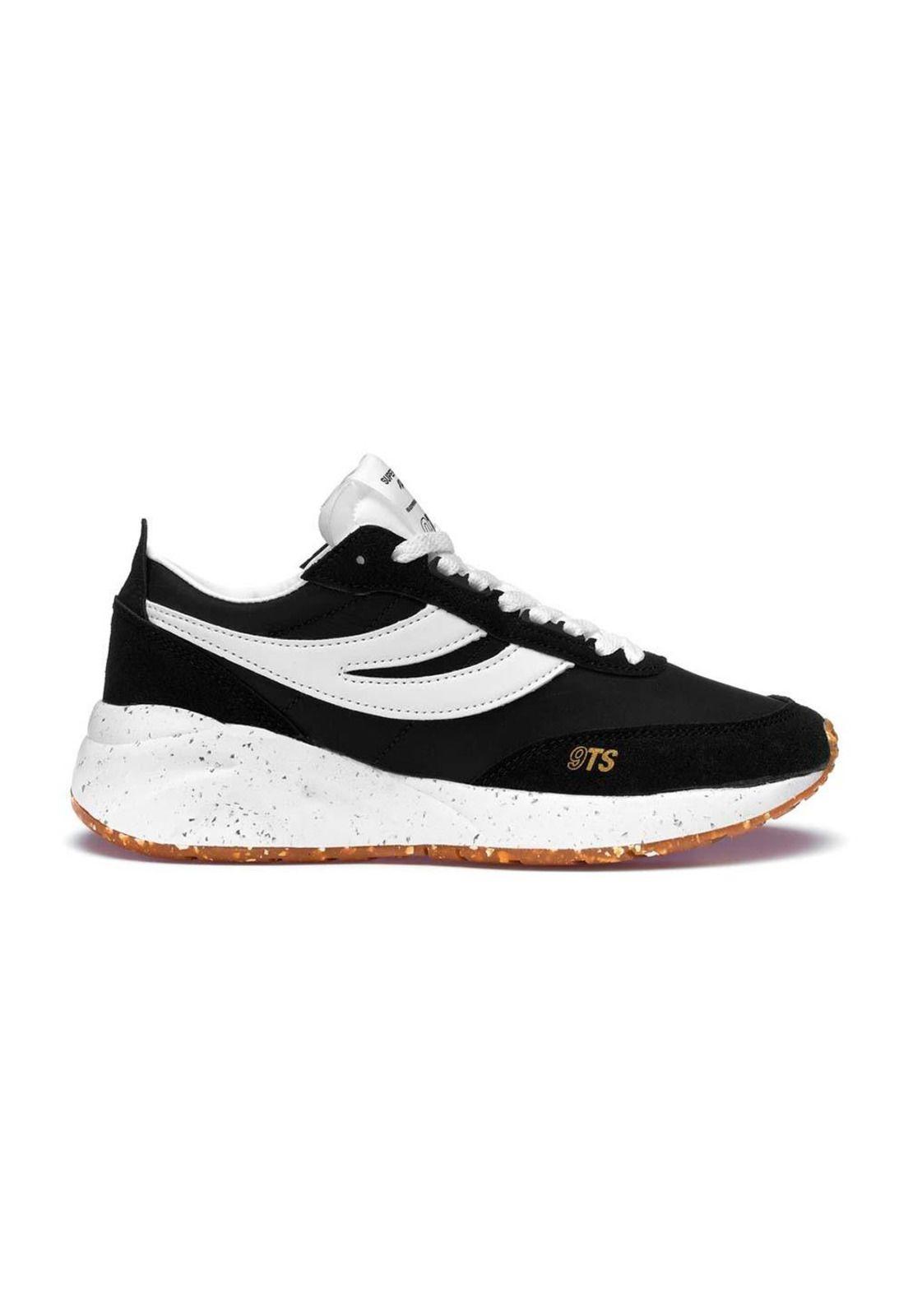 Zapatilla 9TS Vegan Training Black White Brown-0