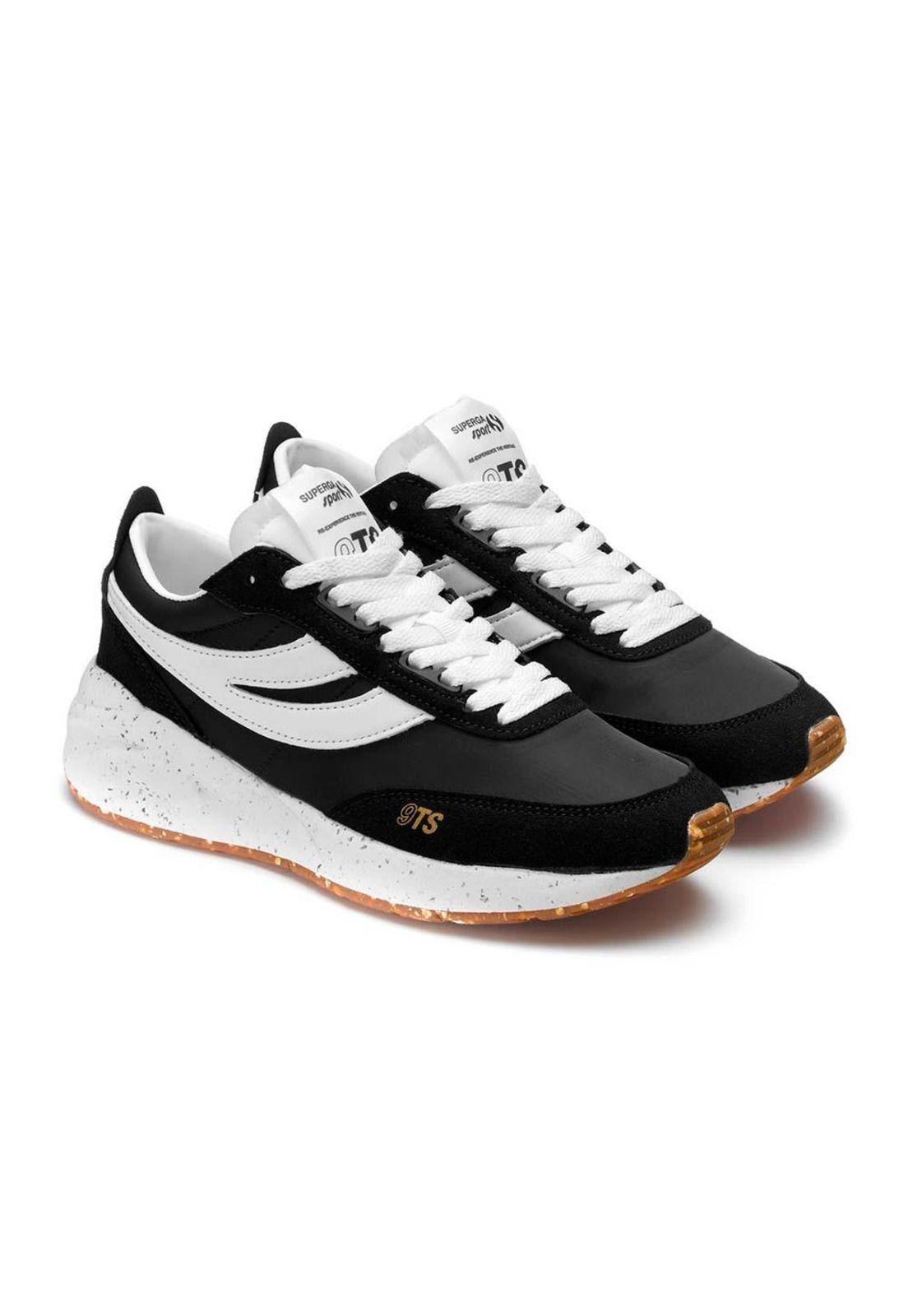 Zapatilla 9TS Vegan Training Black White Brown-1