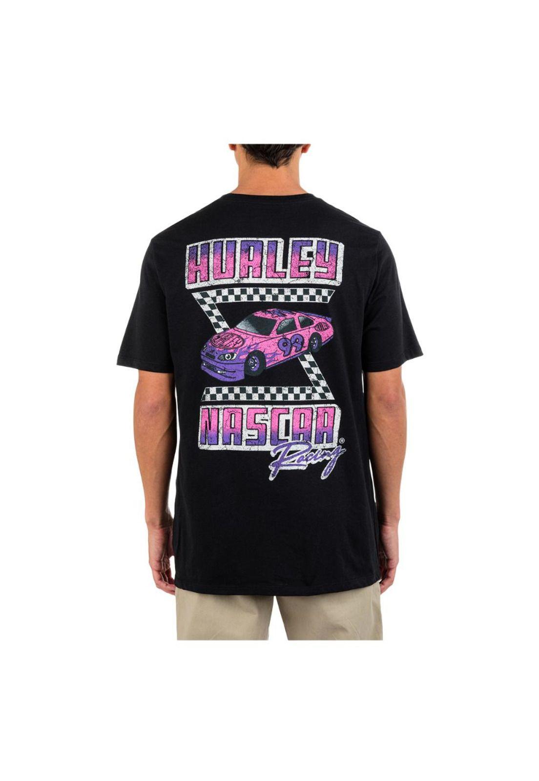 Polera Faster Nascar ss Negro-3