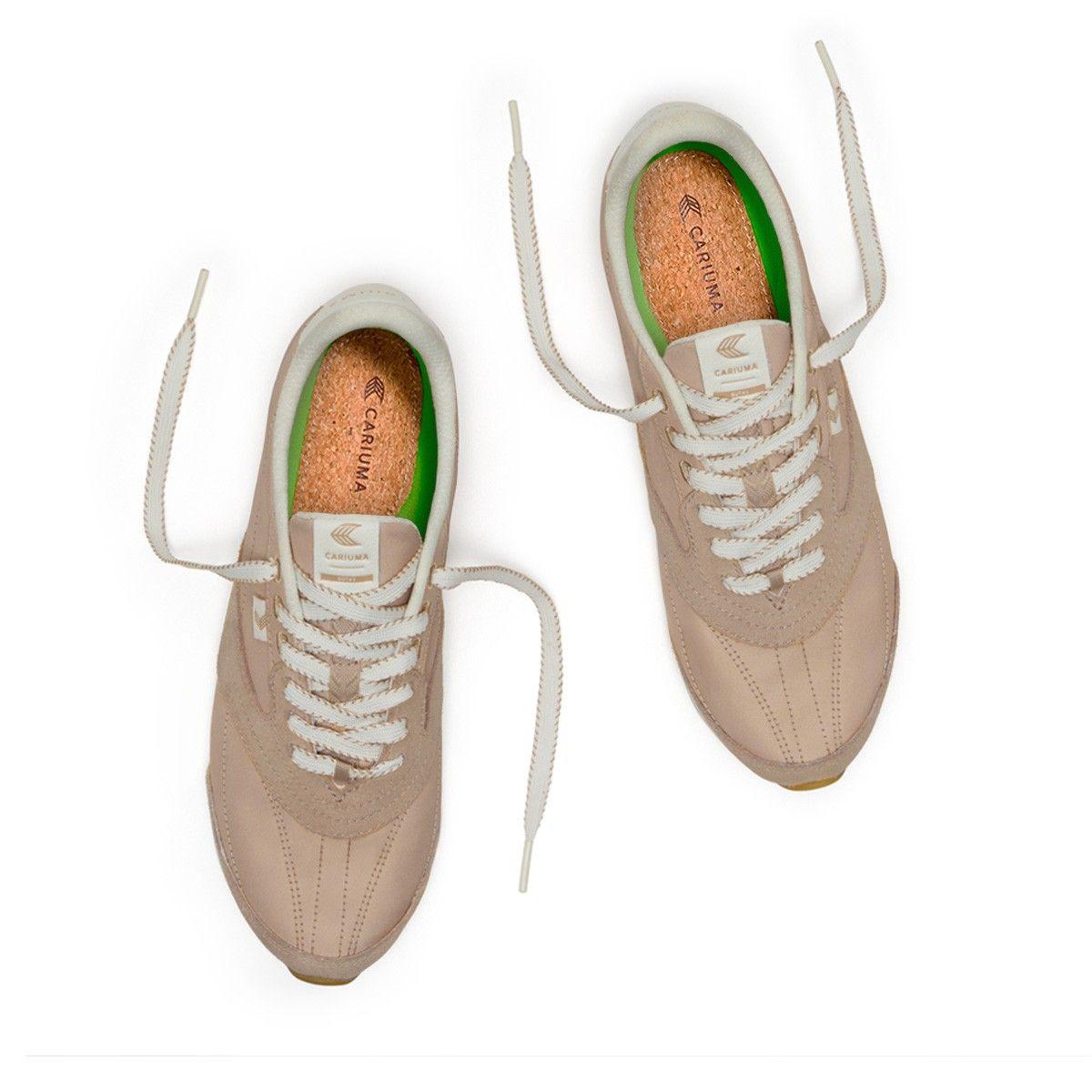 Zapatilla Cariuma Women SUTAI Nylon Suede Gum Desert Taupe-2