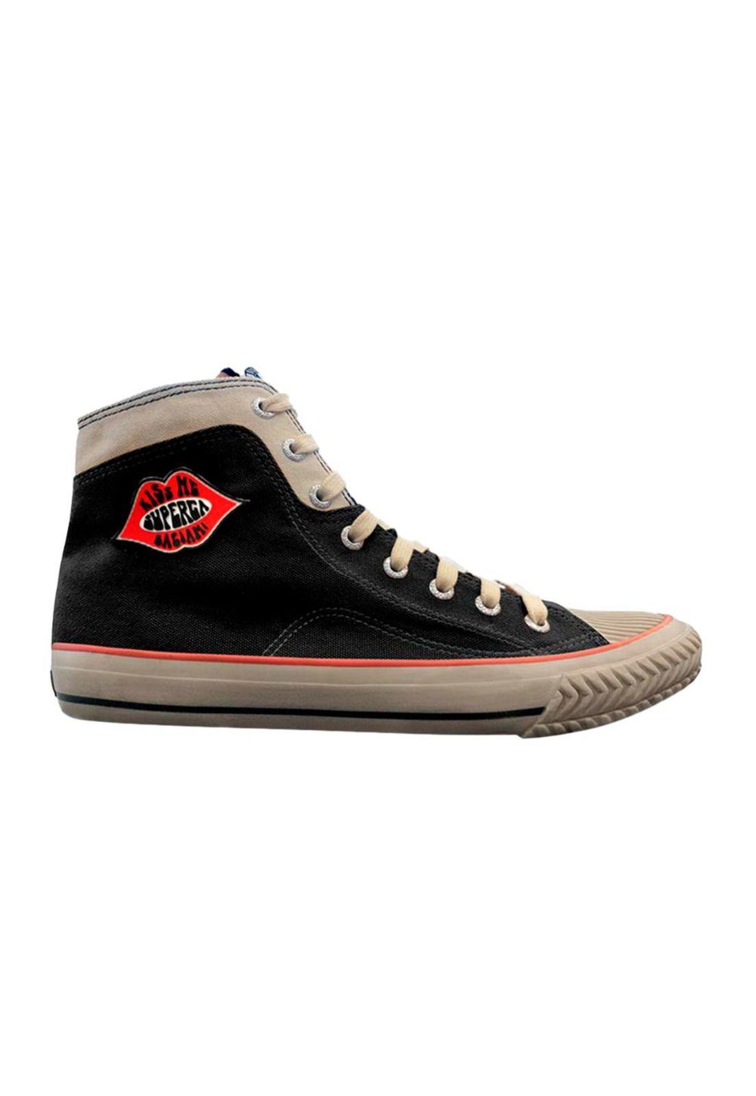 Zapatilla 2946 College Lip Logo Black Red-0
