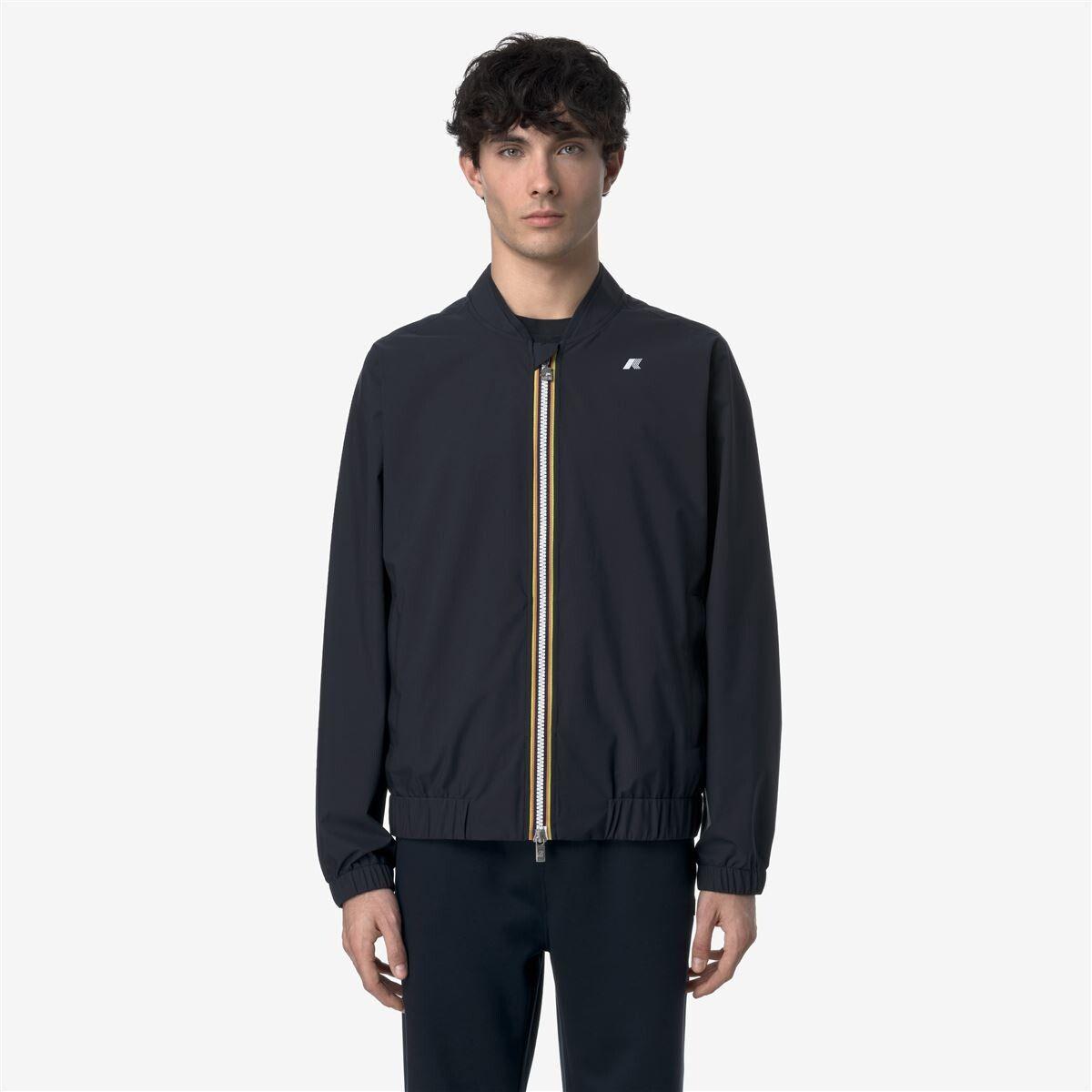 Chaqueta Men Impermeable Aurene Stretch Dot Blue Depth-1