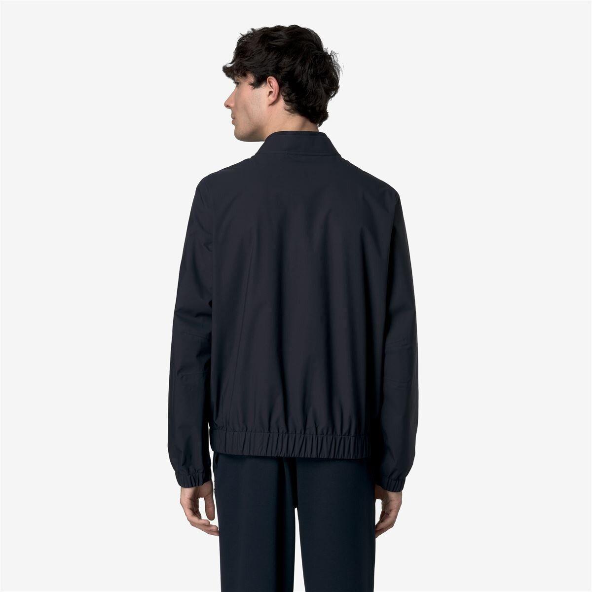 Chaqueta Men Impermeable Aurene Stretch Dot Blue Depth-3