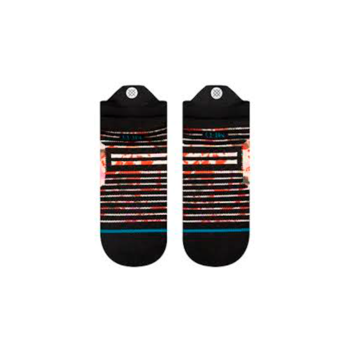 Stance Sock Women Encyclia Mid Tab Black Red-2
