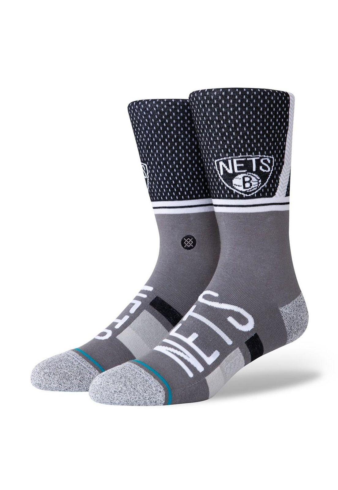 Stance Sock Blooklyn Nets Shortcut 2 Black Grey-0