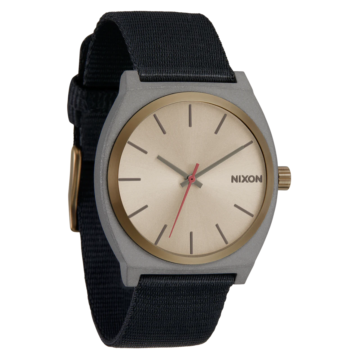 Reloj Time Teller Nylon Dark Gray Pumice Black-1