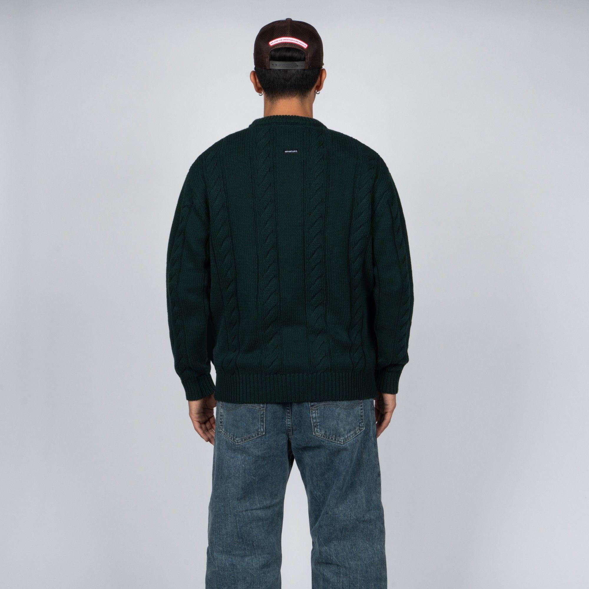 Sweater WhatUp Dark Green-1