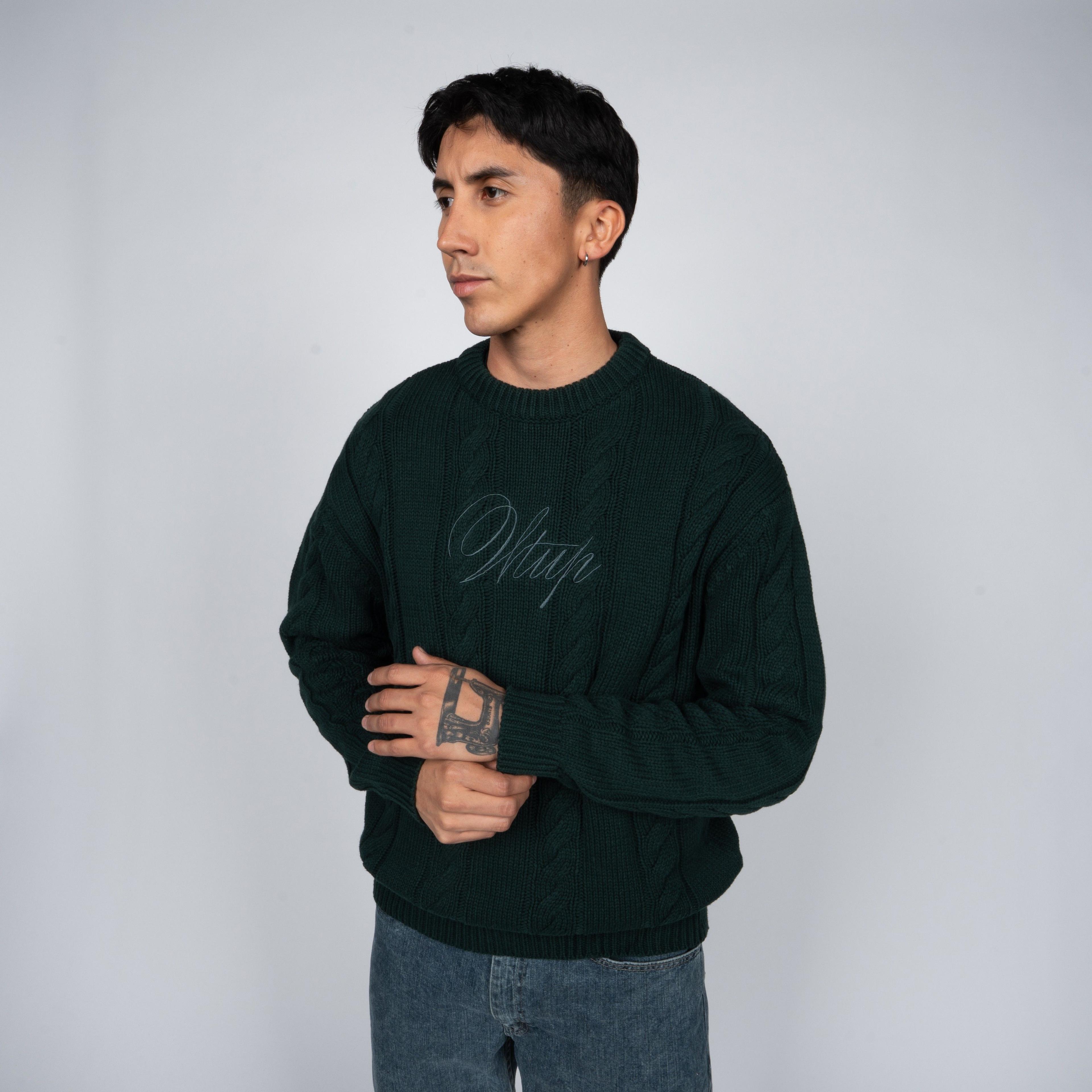 Sweater WhatUp Dark Green-2