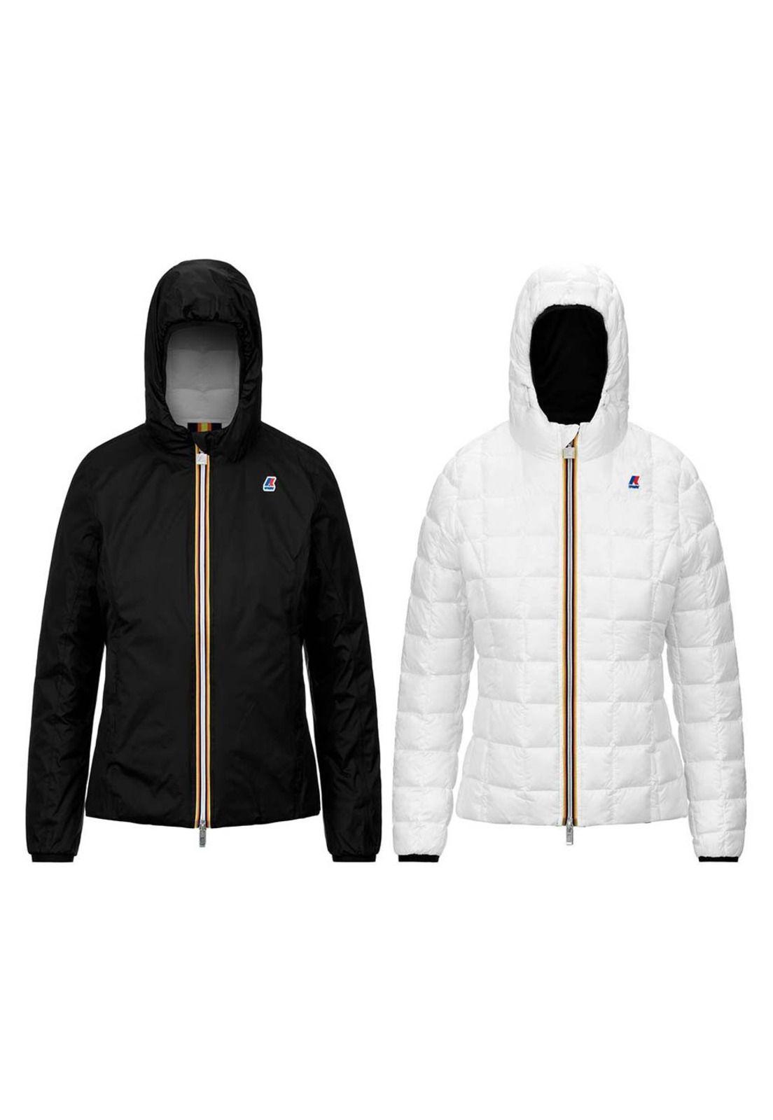 Chaqueta Reversible Women Lily Thermo Plus Black Pure White-2