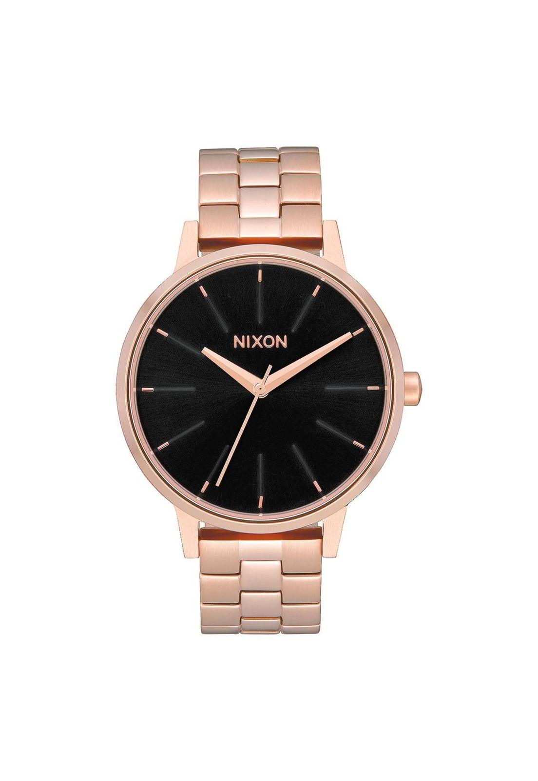 Reloj Kensington Rose Gold Black Nixon-0