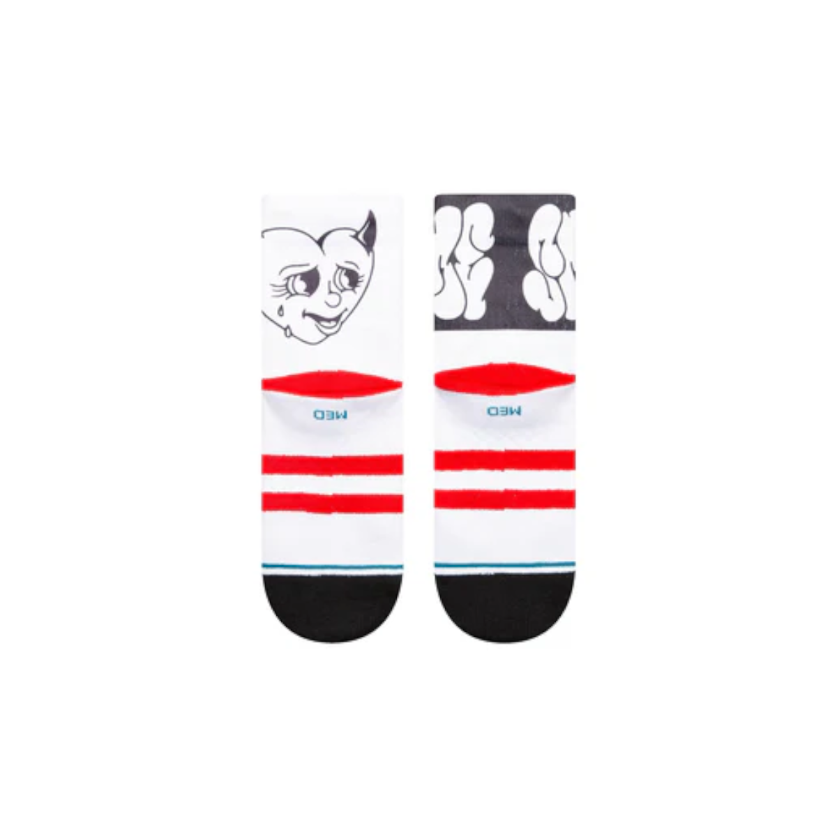 Stance Sock Men Spare Me Quarter White-2