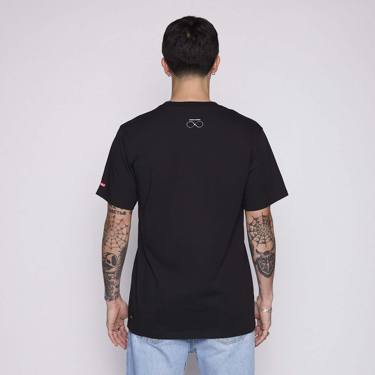 Polera Colo Colo Urbano Hombre Eterno Campeón Negro y Rojo-1