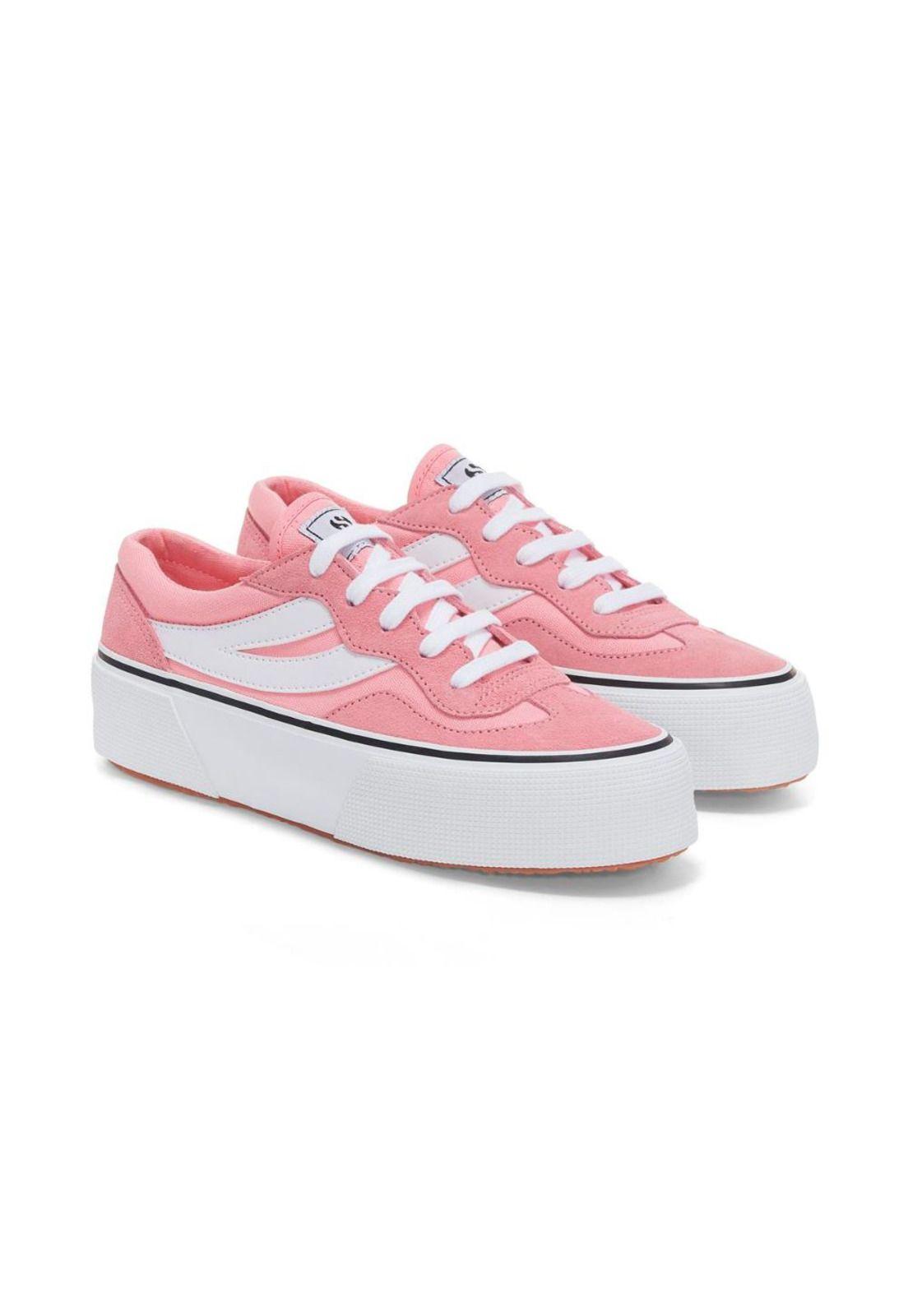 Zapatilla 3041 Revolley Colorblock Platform Pink-1