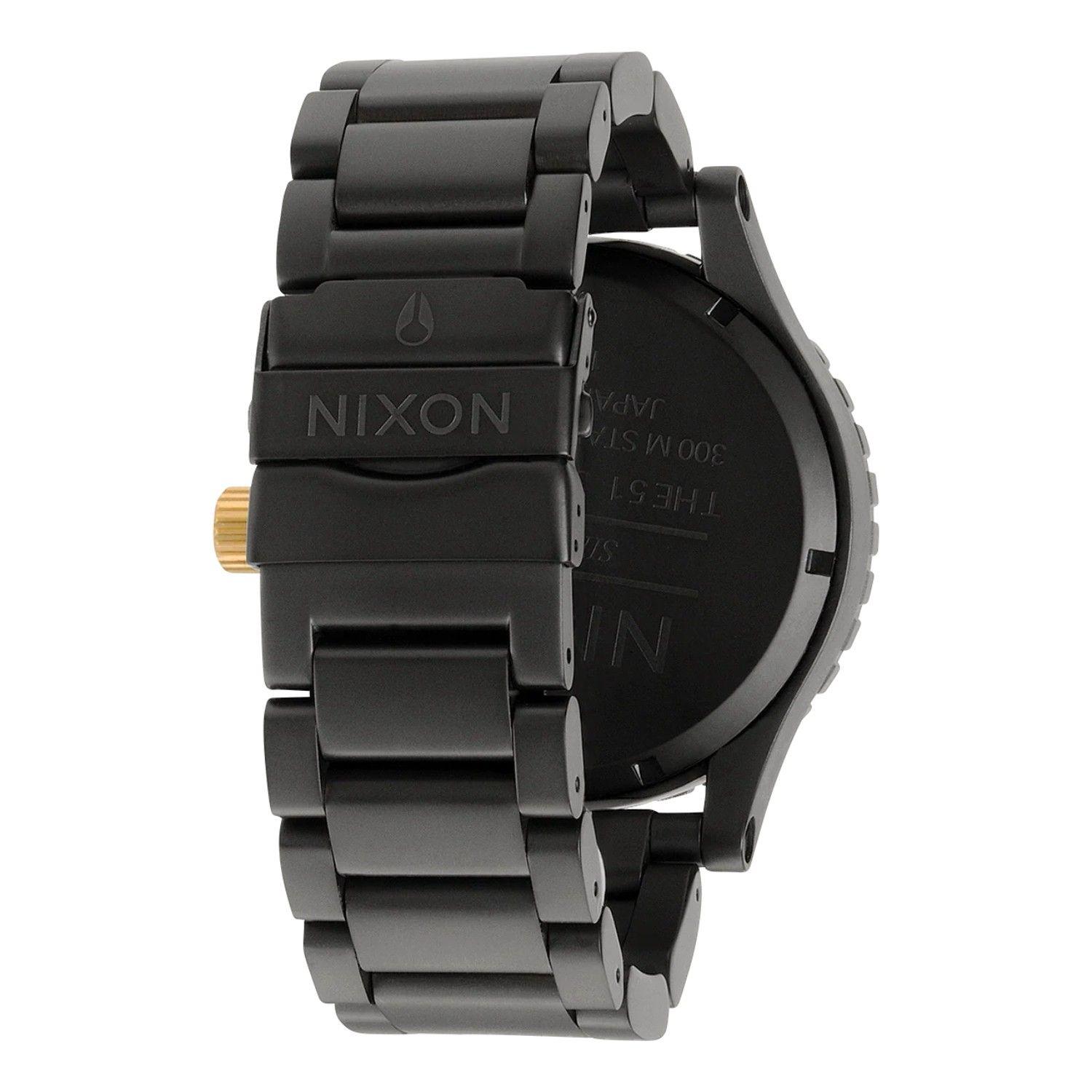 Reloj Nixon 51-30 Chrono Matte Black Gold-3