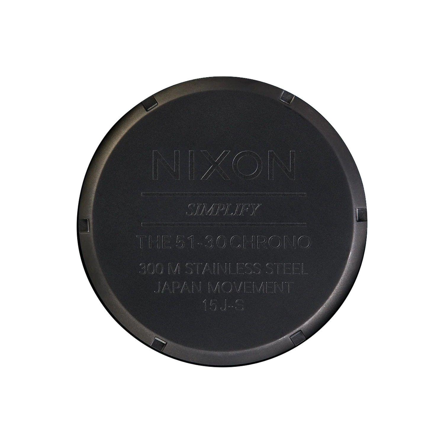 Reloj Nixon 51-30 Chrono Matte Black Gold-4
