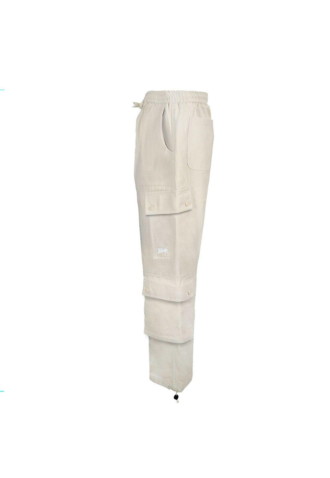 Pantalon Whatup Men Cargo Beige Low Logo-2