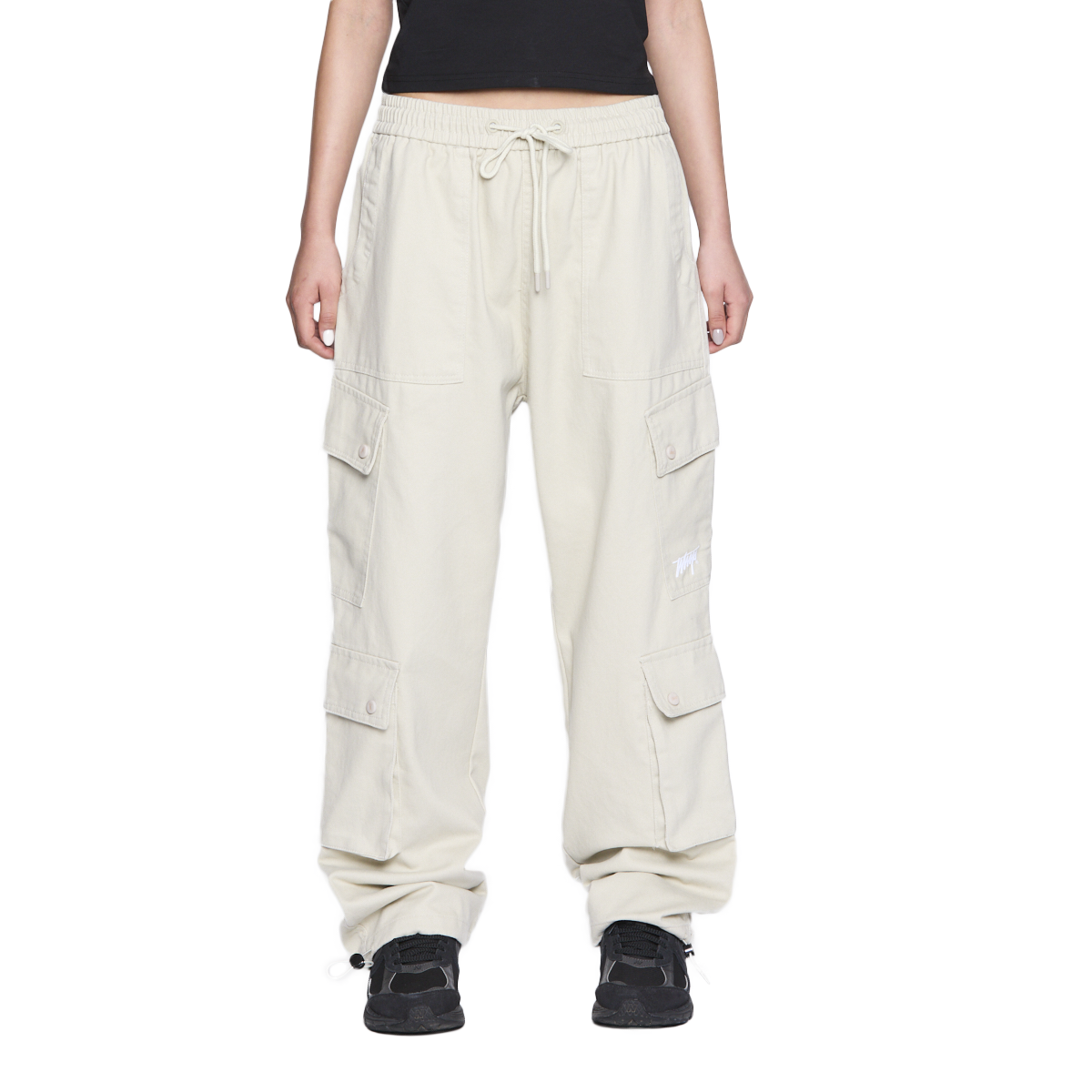 Pantalon Whatup Men Cargo Beige Low Logo-3