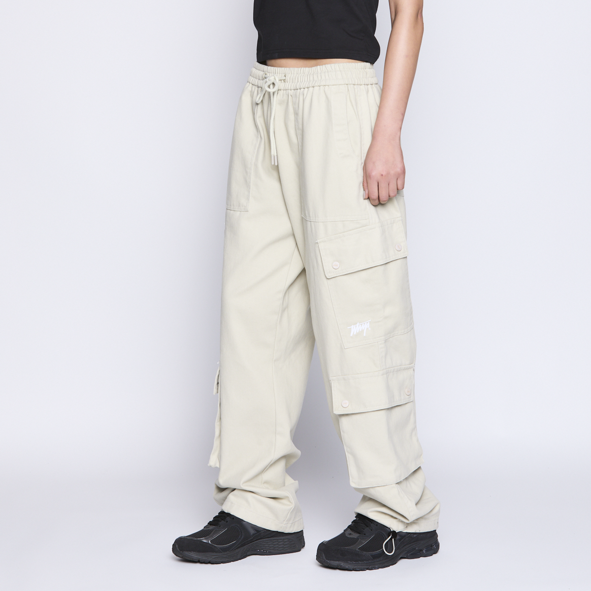 Pantalon Whatup Men Cargo Beige Low Logo-4