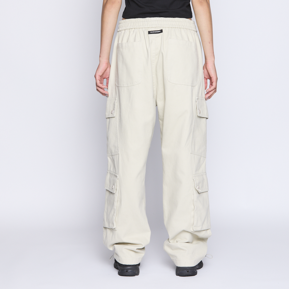 Pantalon Whatup Men Cargo Beige Low Logo-5