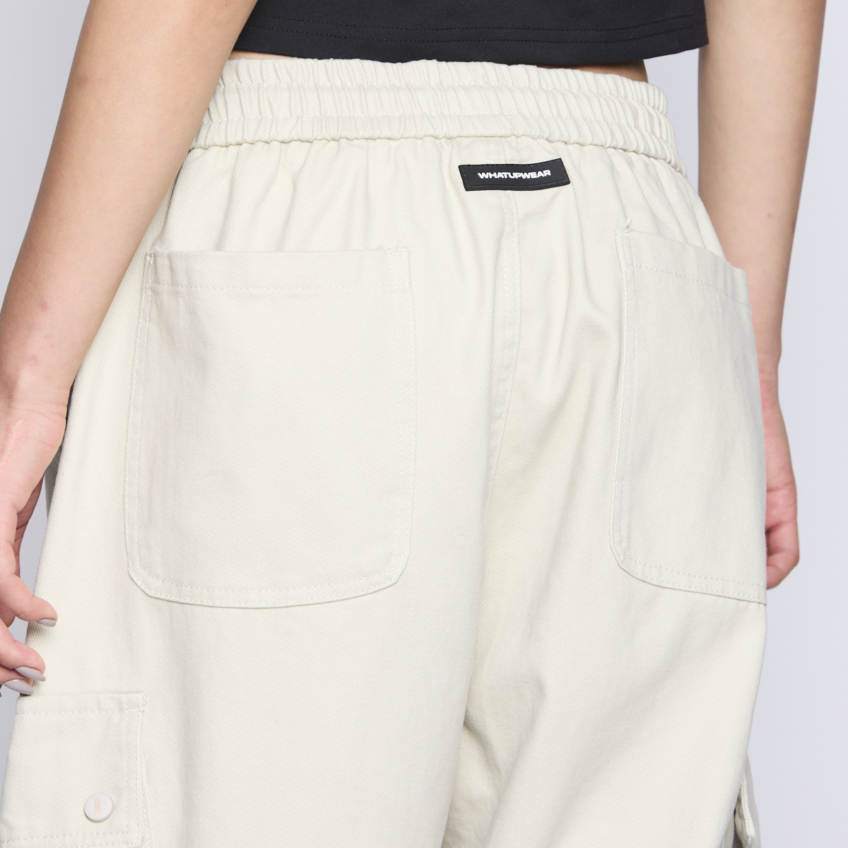 Pantalon Whatup Men Cargo Beige Low Logo-8