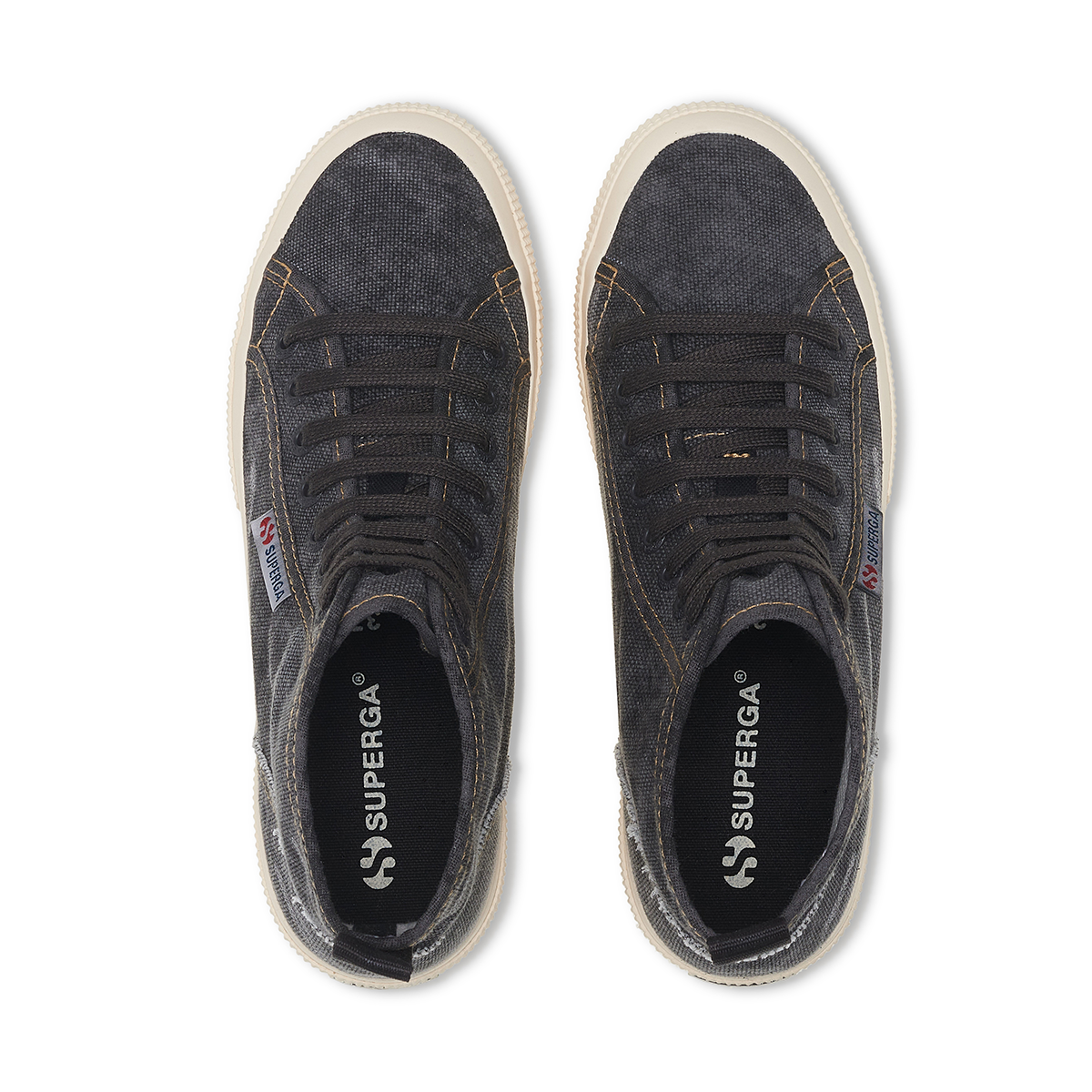 Zapatilla 2573 Cotton Denim Black Bristol Beige-3