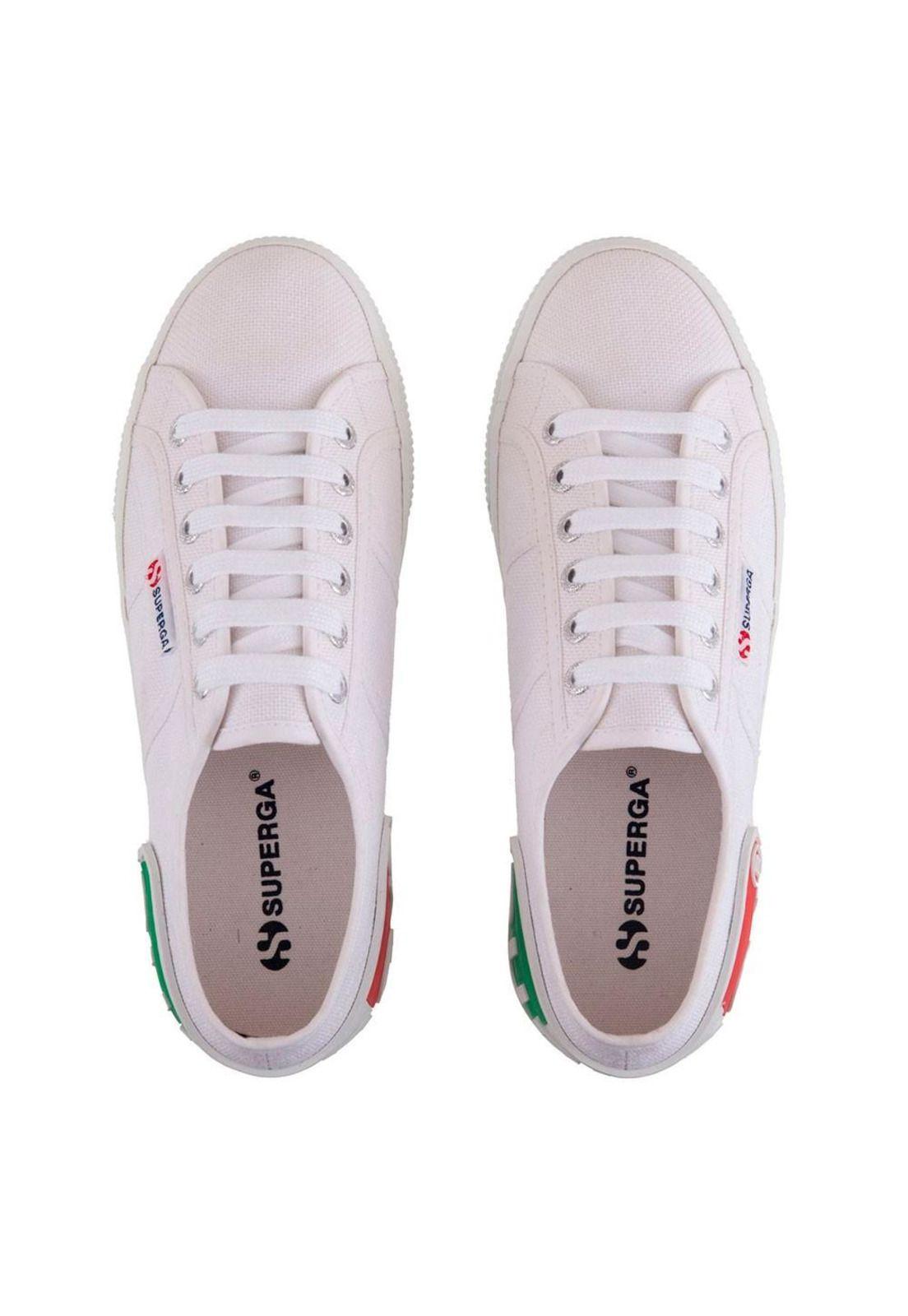 Zapatilla 2790 BIG RUBBER PATCH White Italy Flag Superga-1