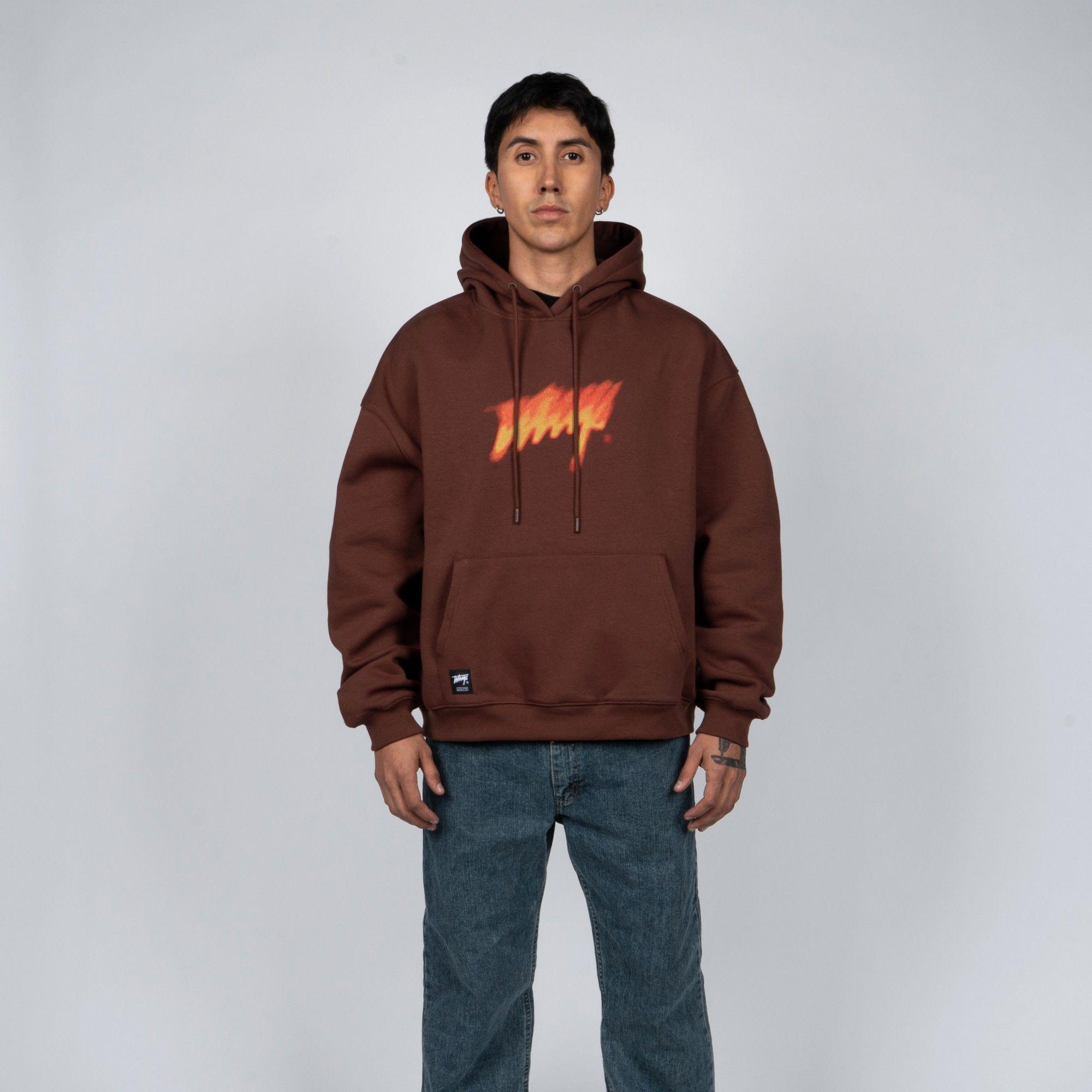 Polerón WhatUp Flame Logo Brown-0