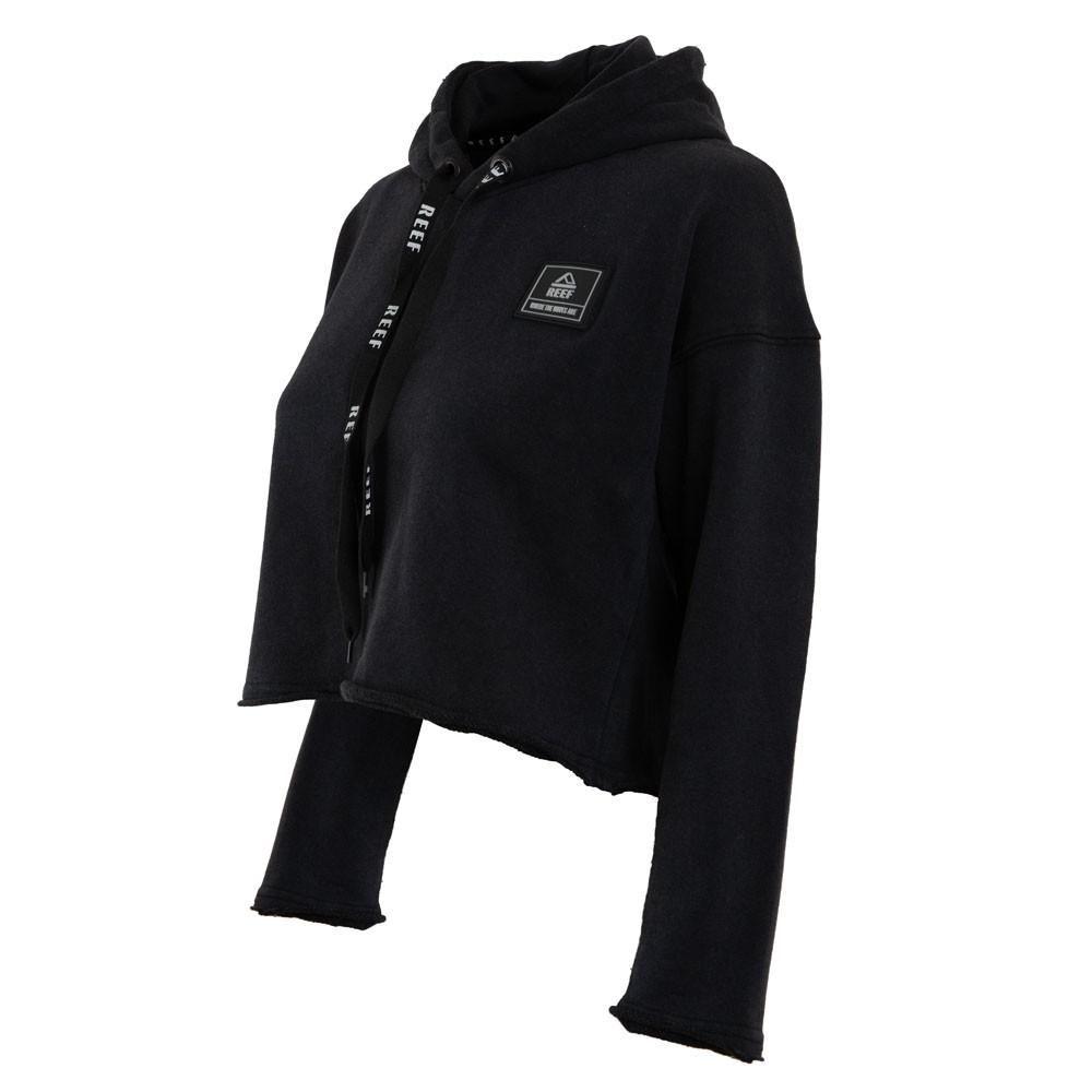 Poleron Crop Niña Dark Grey Print Back-2