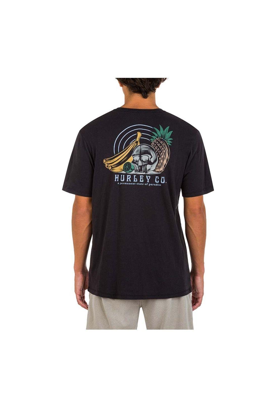 Polera Everyday Washed Still Life Black Hurley-3