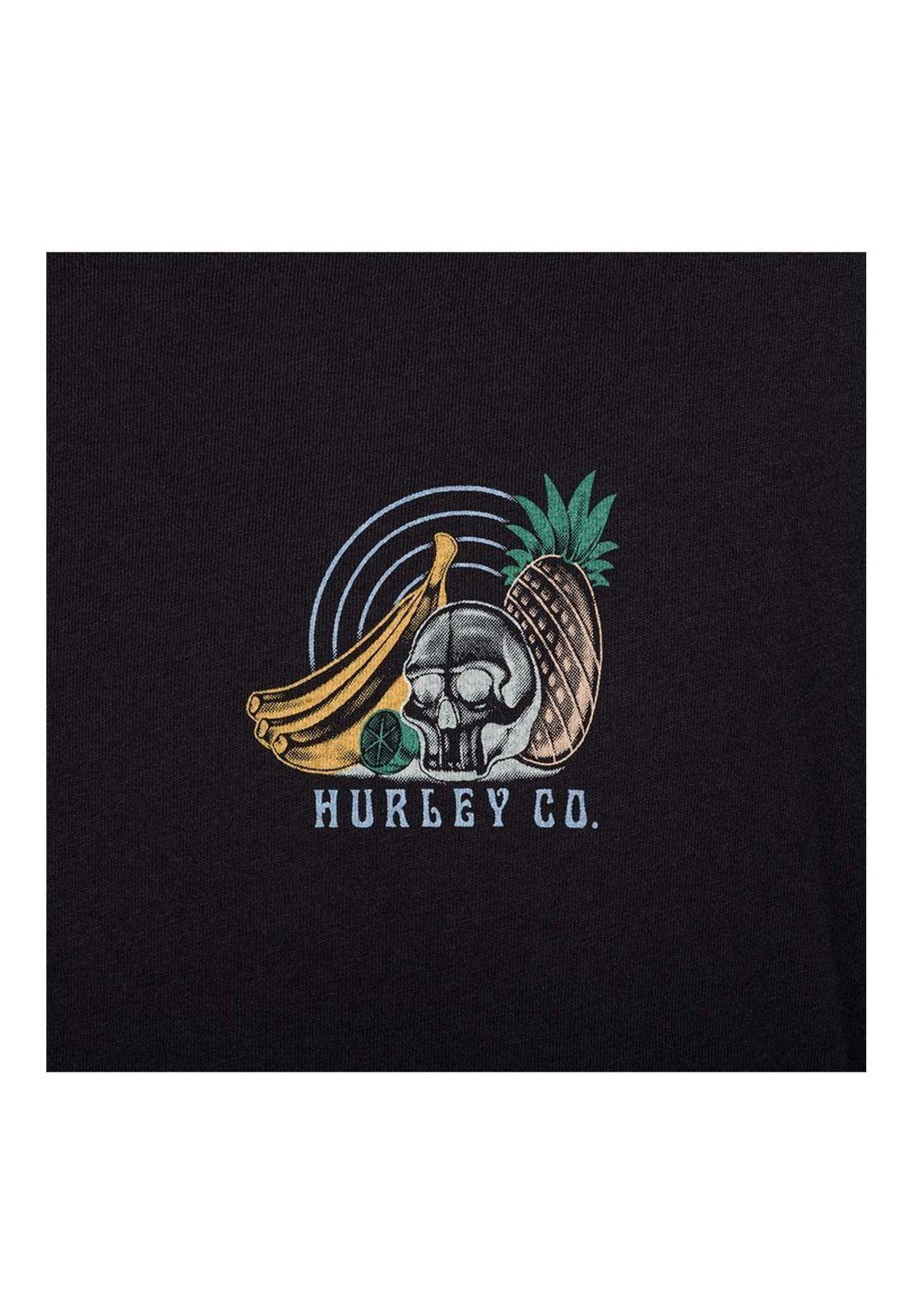 Polera Everyday Washed Still Life Black Hurley-4
