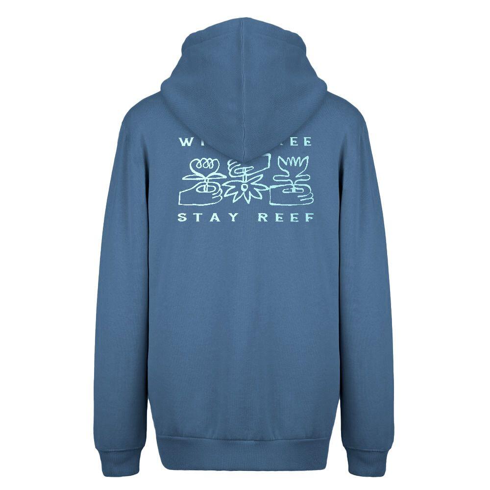 Polerón Reef Men Full Zipper Wild and Free Blue-1